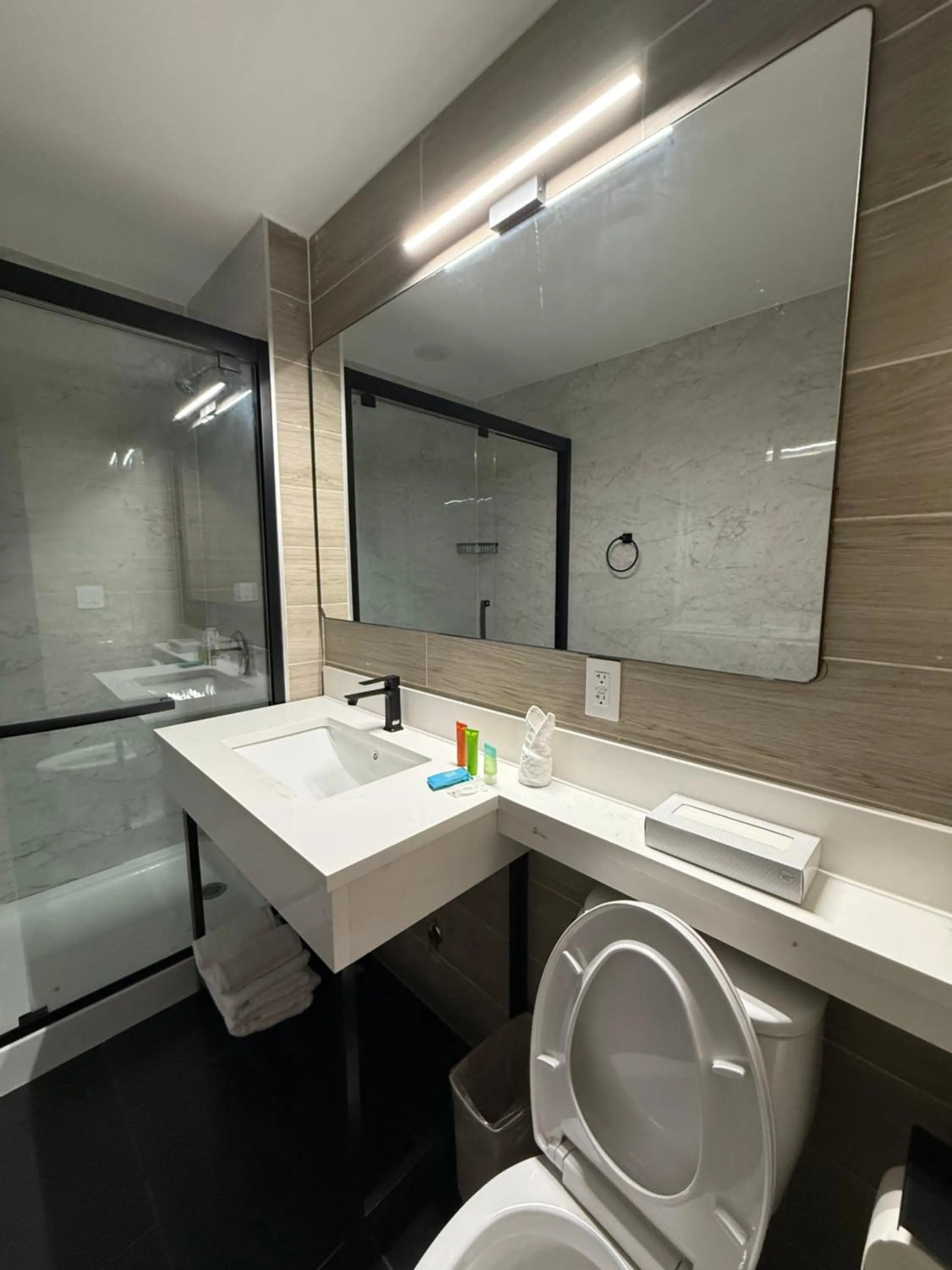 Shower in Bkway Hotel Brooklyn