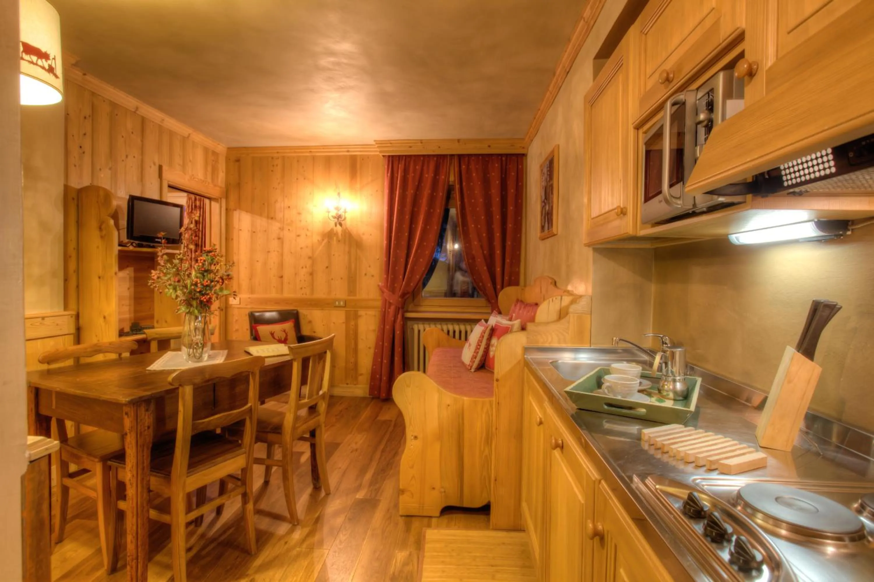 Kitchen or kitchenette in B&B Residence Checrouit