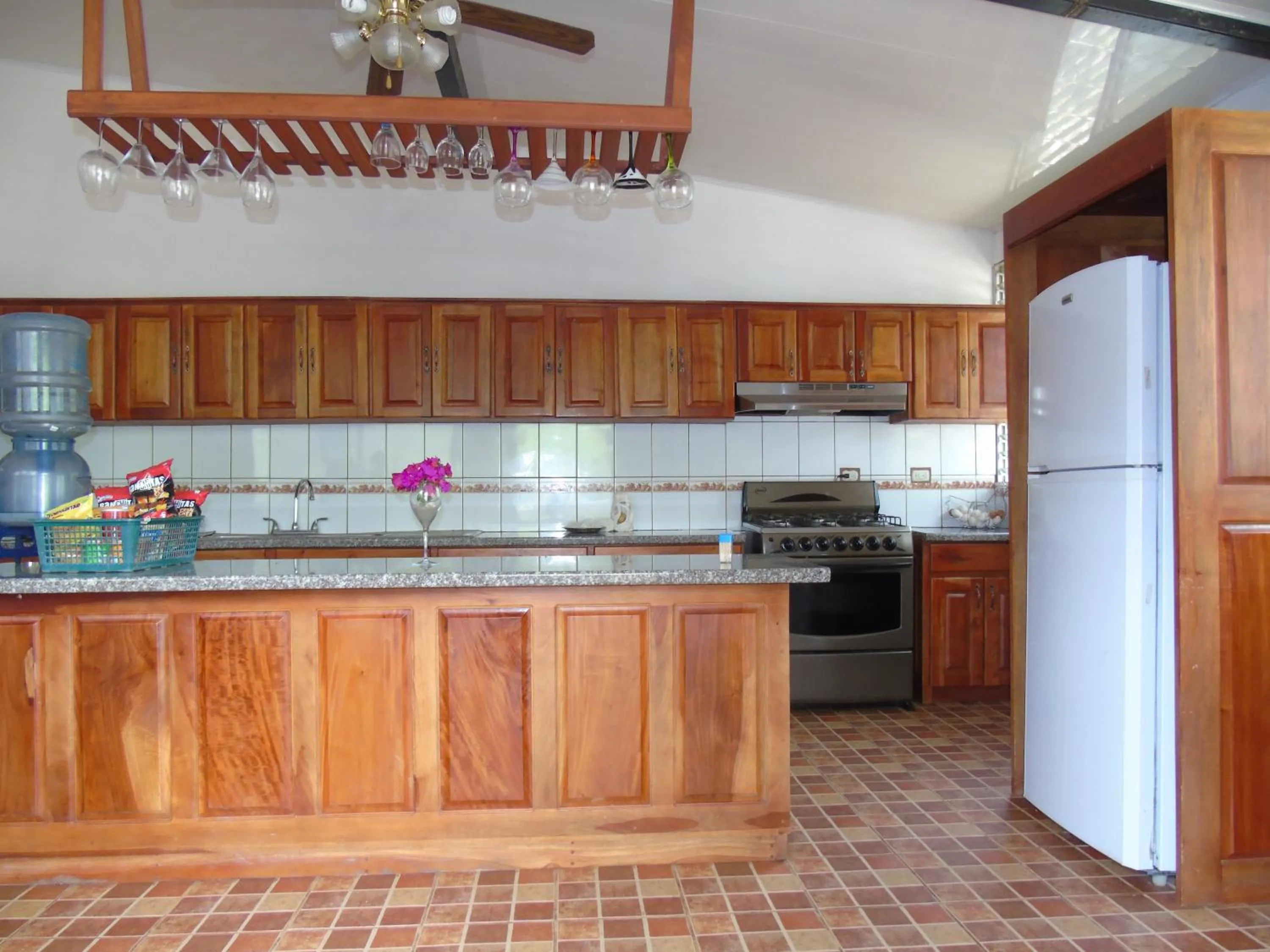 Kitchen or kitchenette in Hostal Villas Mexico