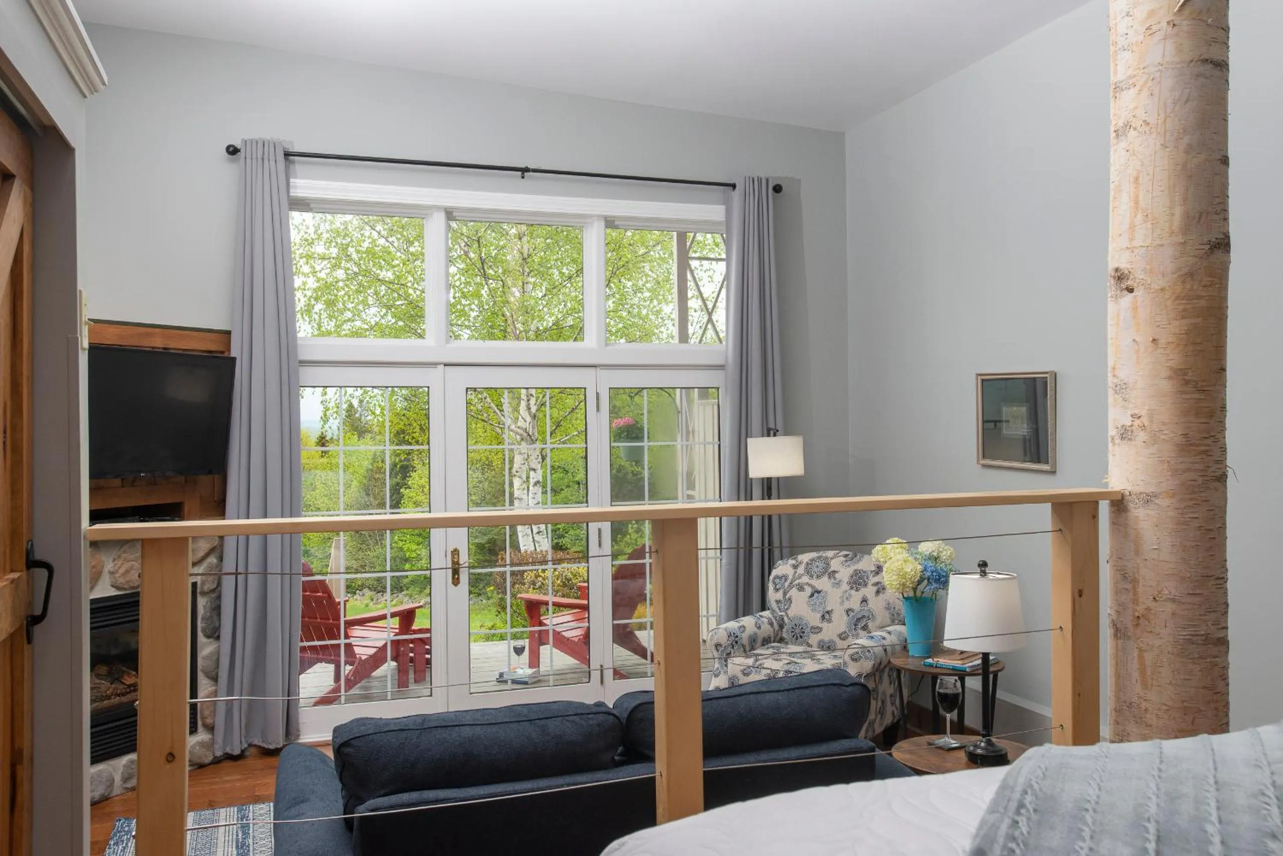 Bed in The Lodge at Moosehead Lake