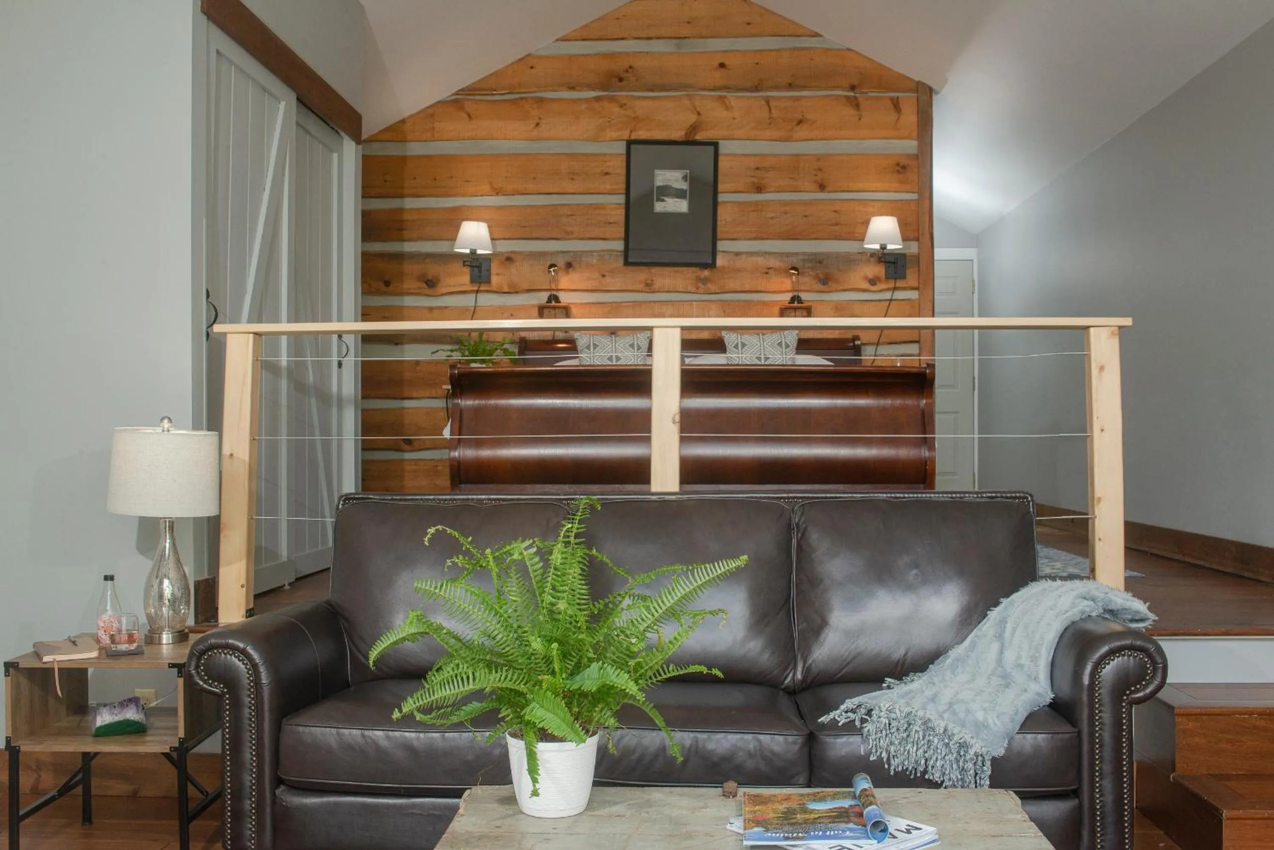 Bed in The Lodge at Moosehead Lake