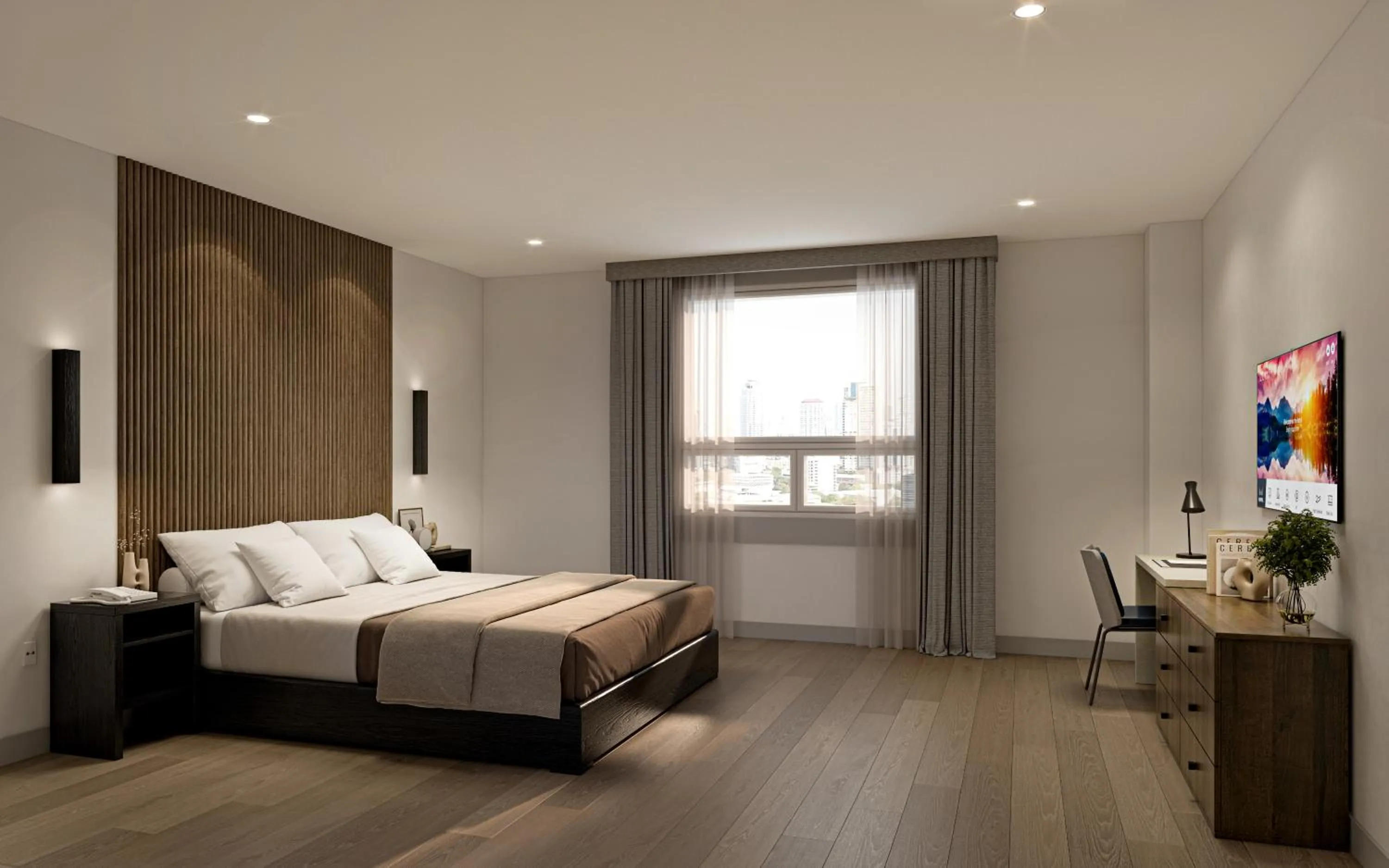 Photo of the whole room, Bed in Kins Hotel