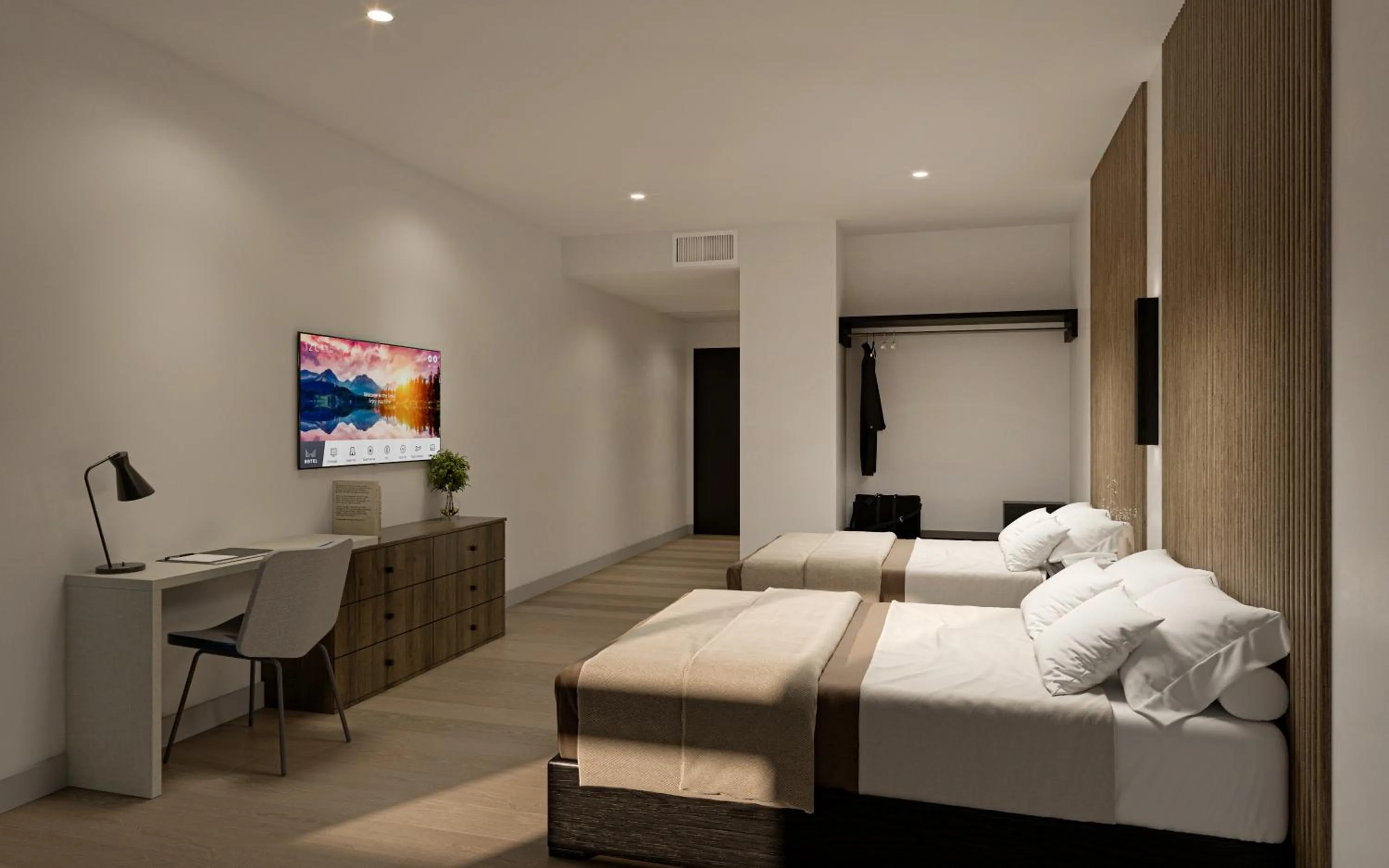 TV and multimedia, Bed in Kins Hotel