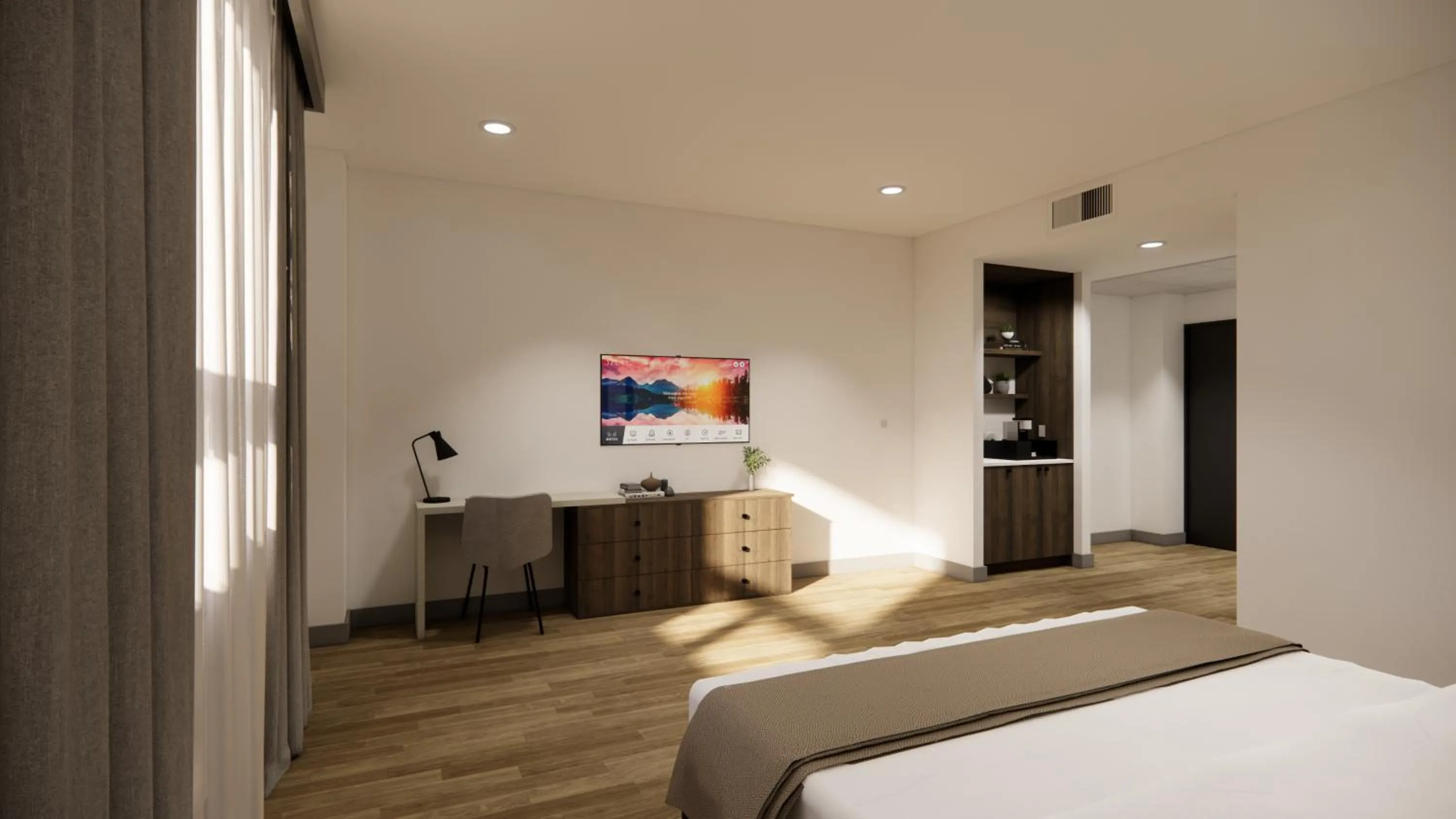 Photo of the whole room, Bed in Kins Hotel