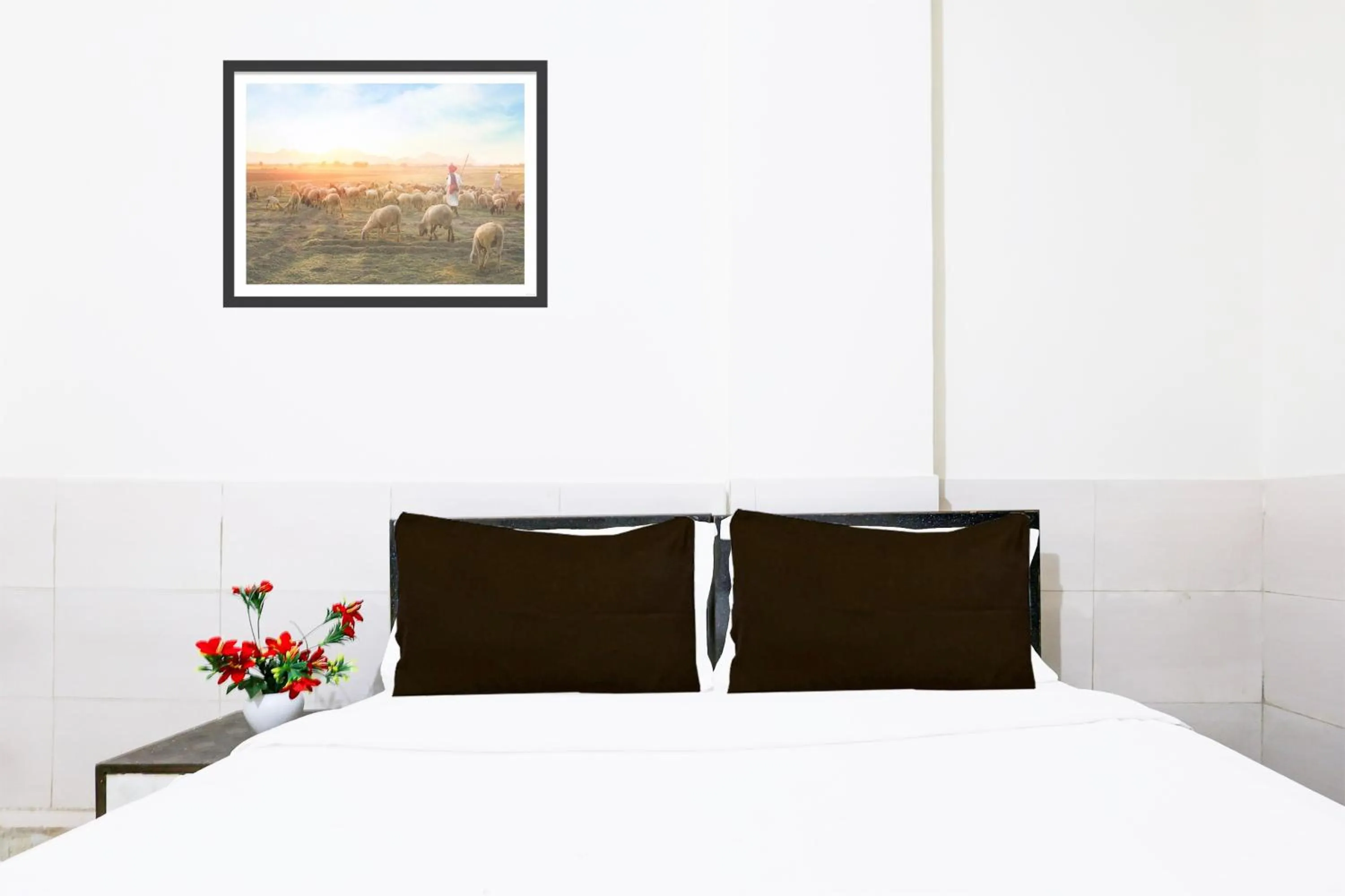 Bedroom, Bed in Hotel O Fazalpur