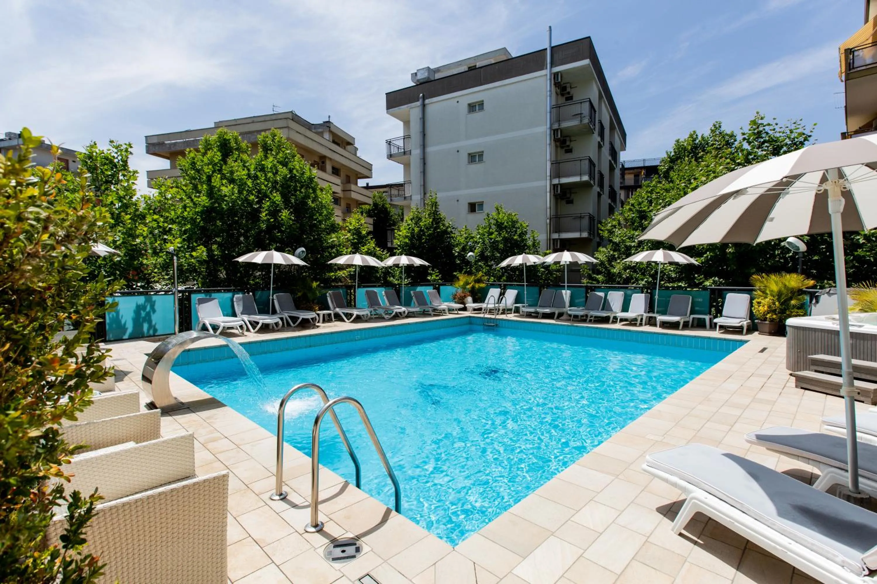 Pool view in Hotel Verona