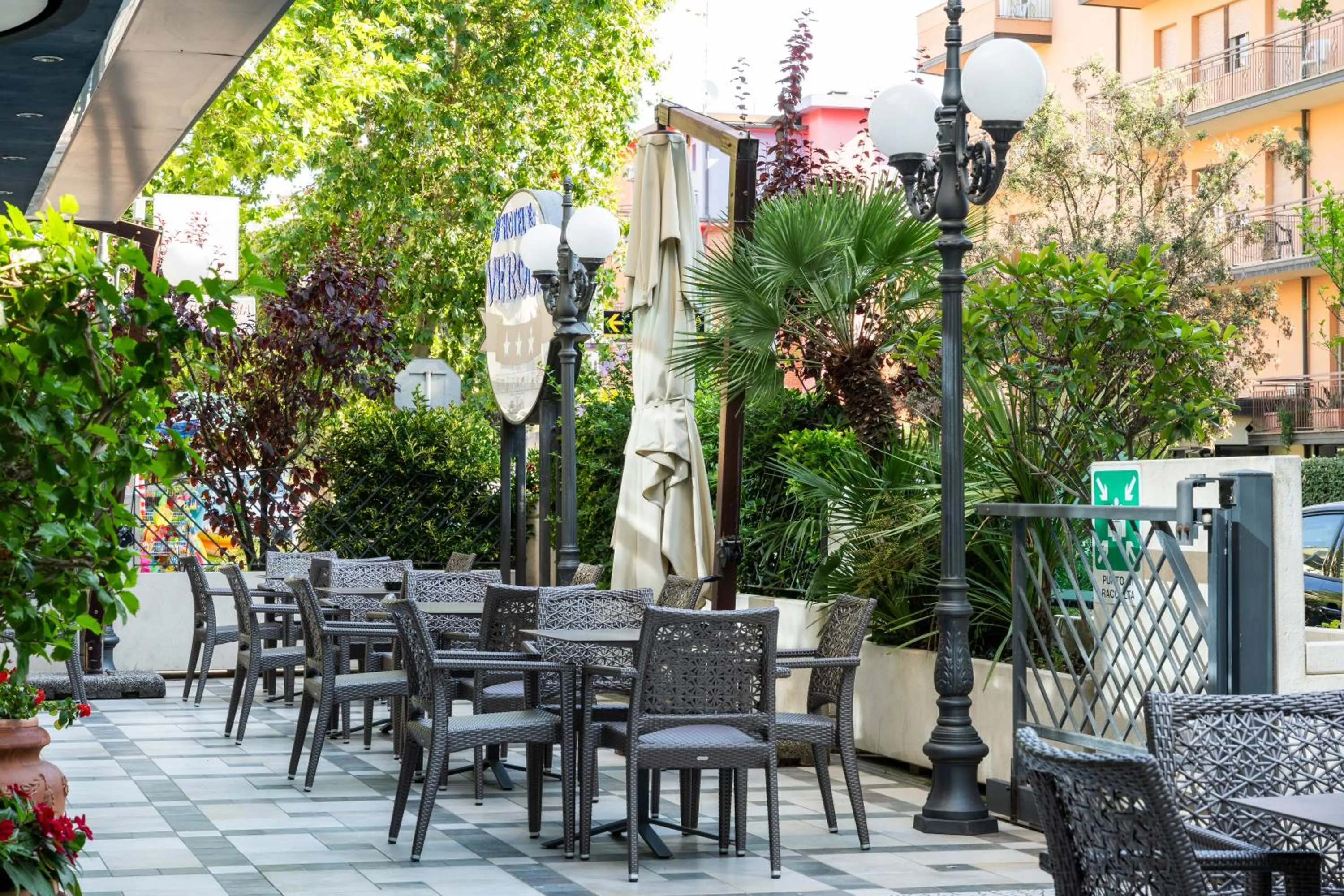Garden view in Hotel Verona