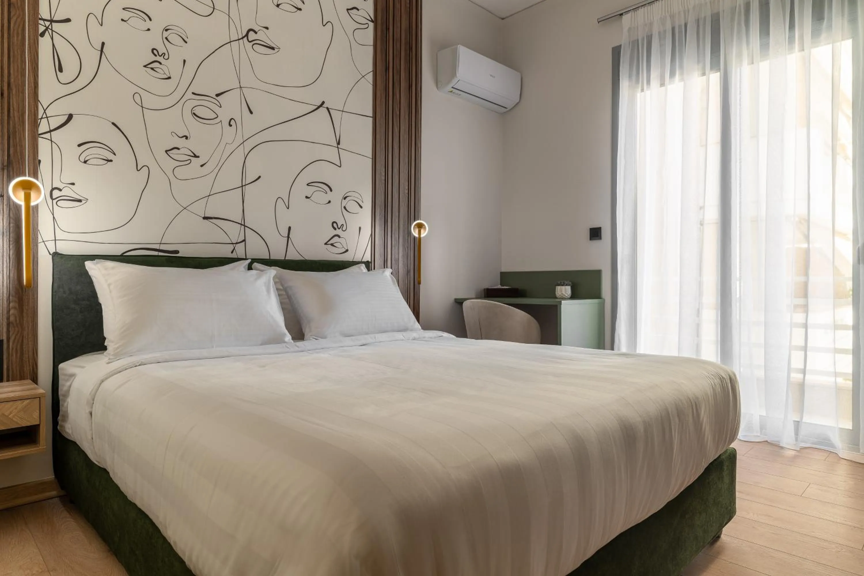 Bed in Phalerus Suites