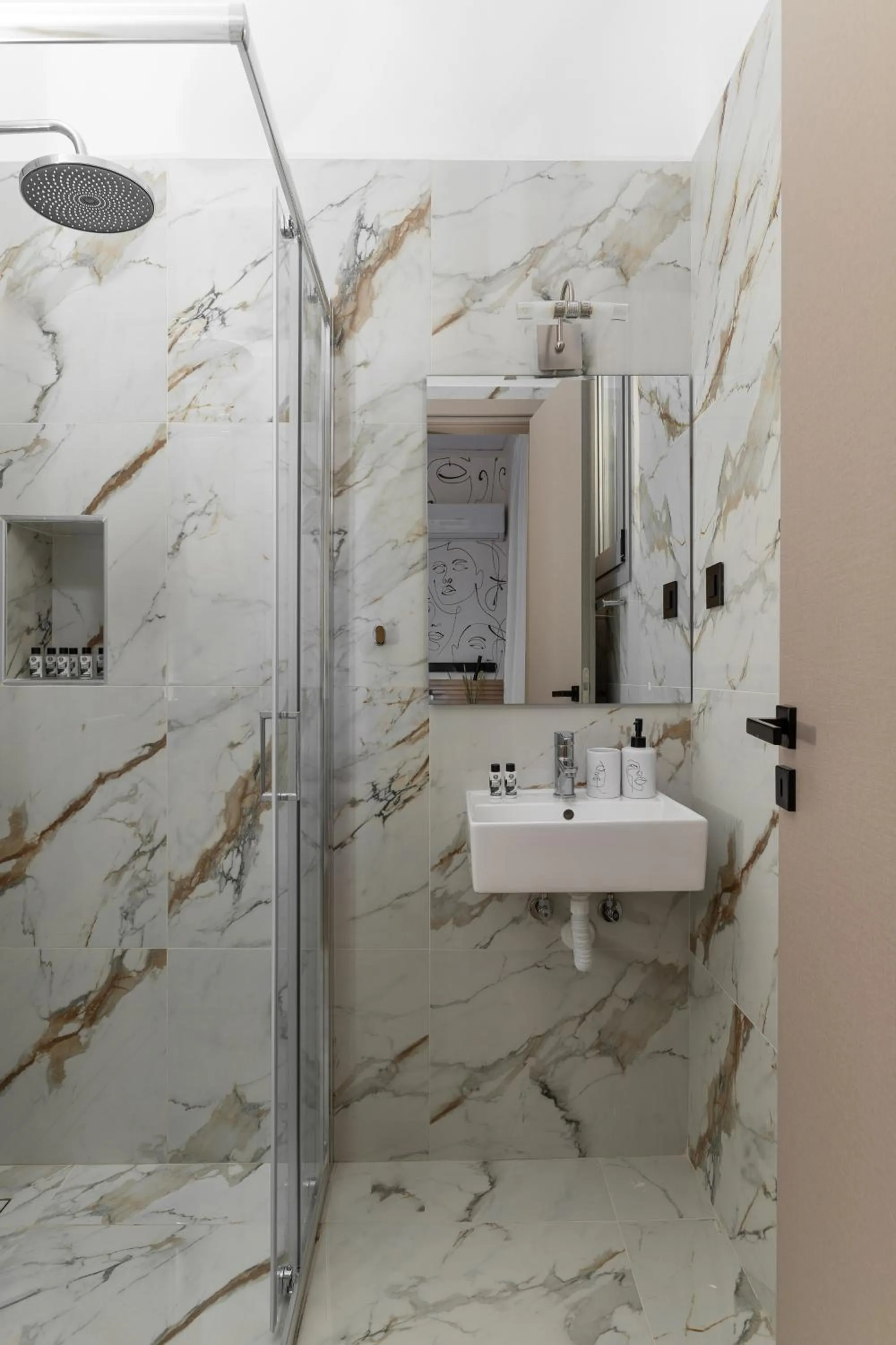 Shower in Phalerus Suites