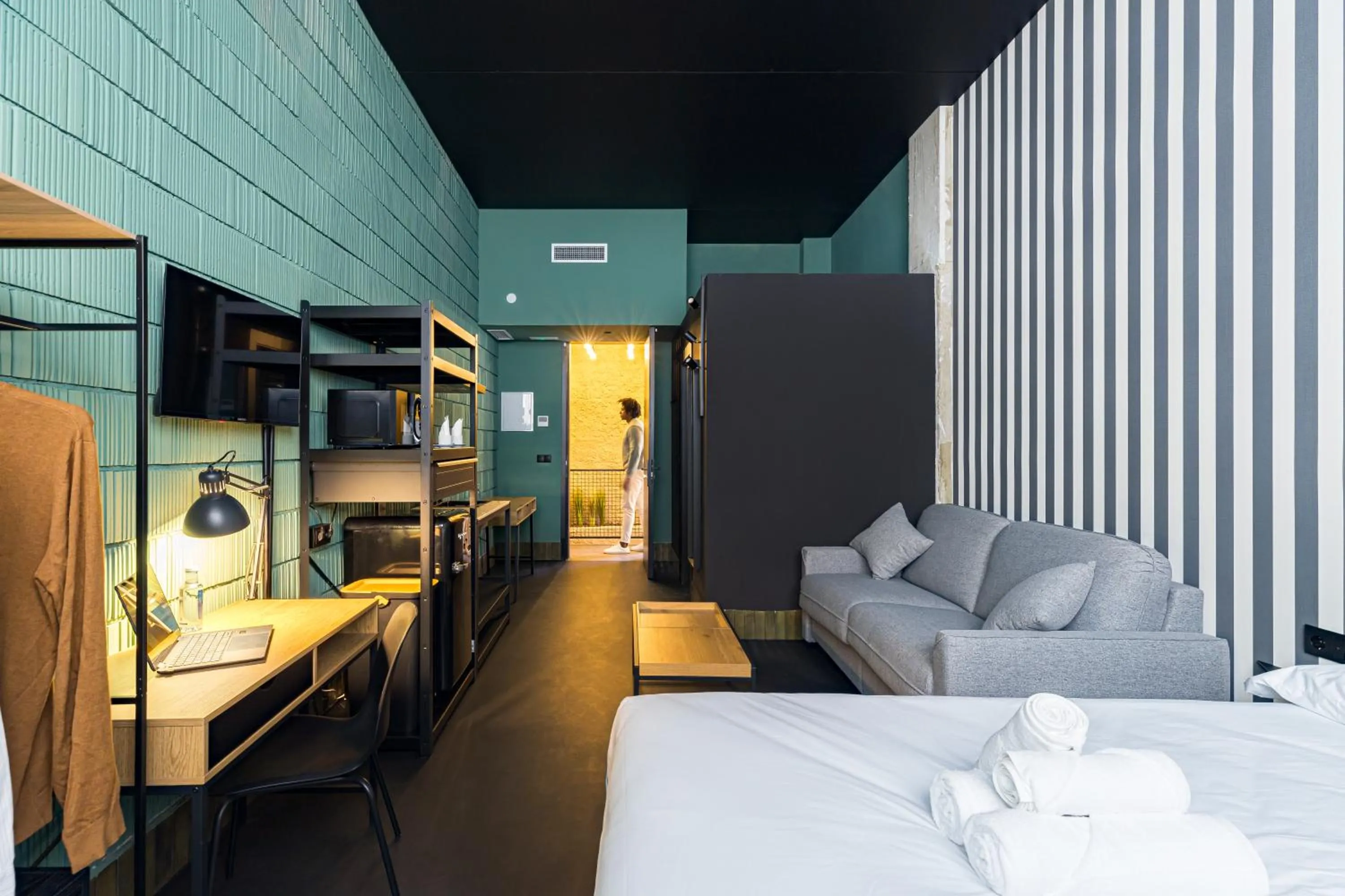 Bed in Apartamentos HEY U