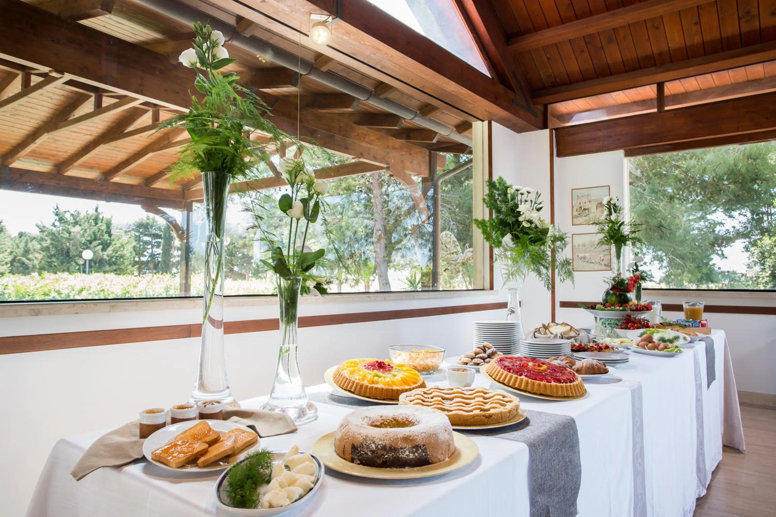 Buffet breakfast in Tenuta del Barco WineRestaurant and Hospitality