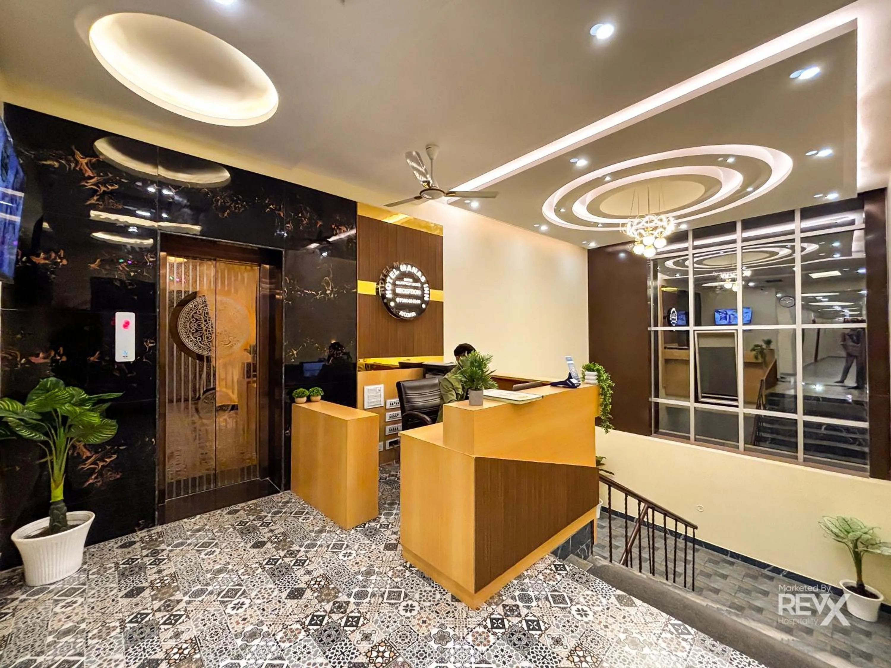 Lobby or reception in Hotel Manas Inn