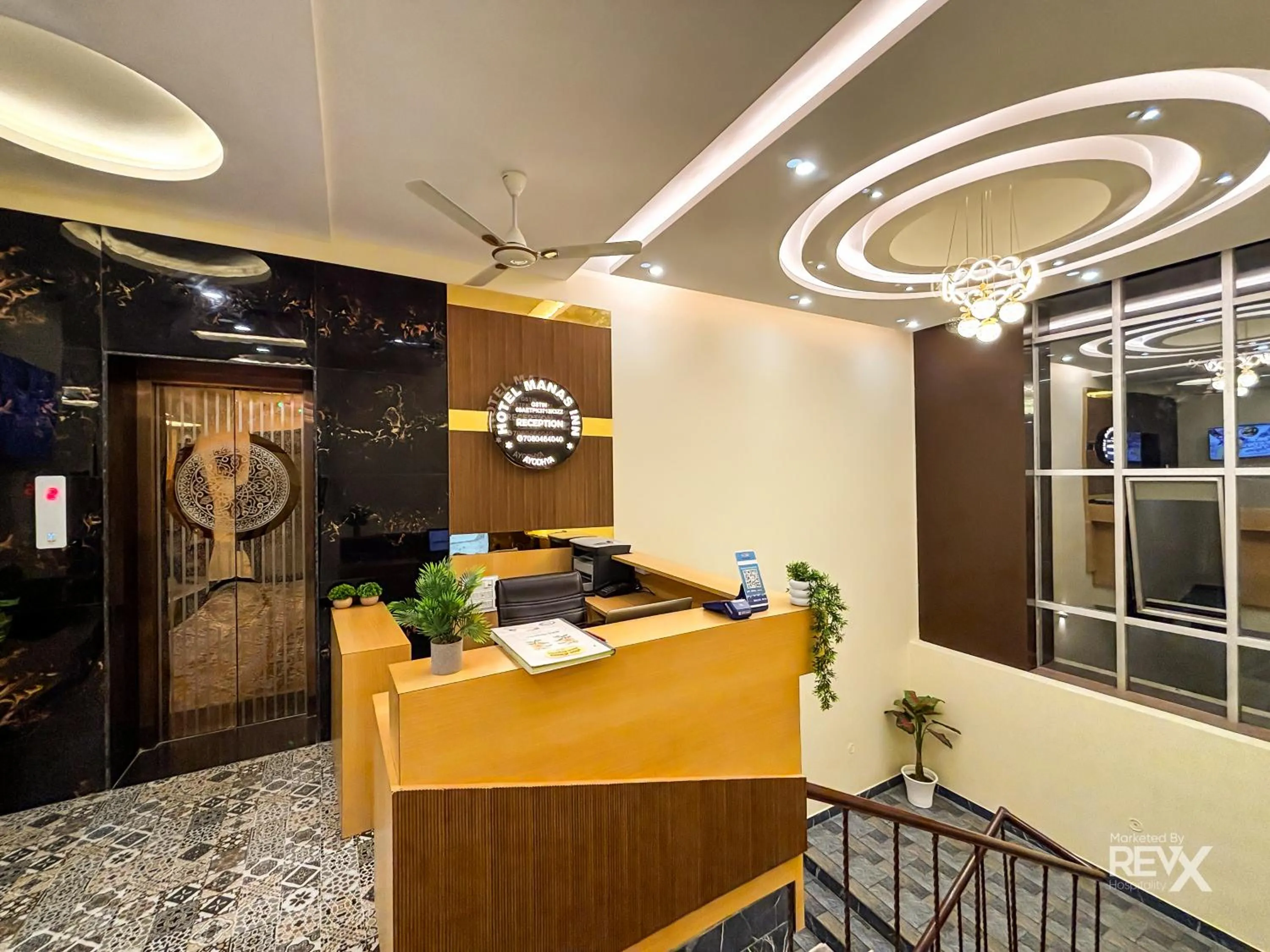 Lobby or reception in Hotel Manas Inn