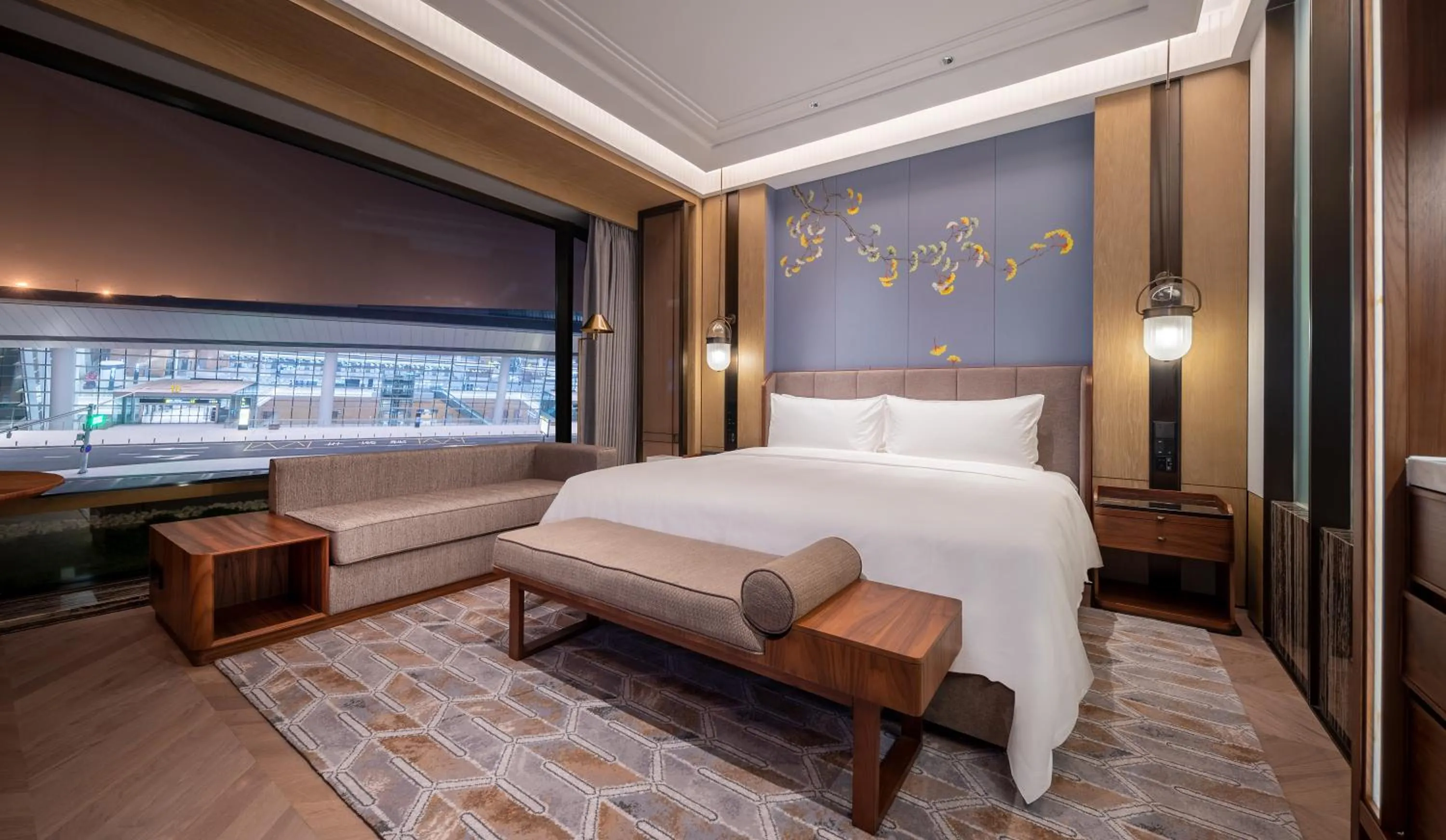 Bed in Tianfu Joyhub Air Hotel