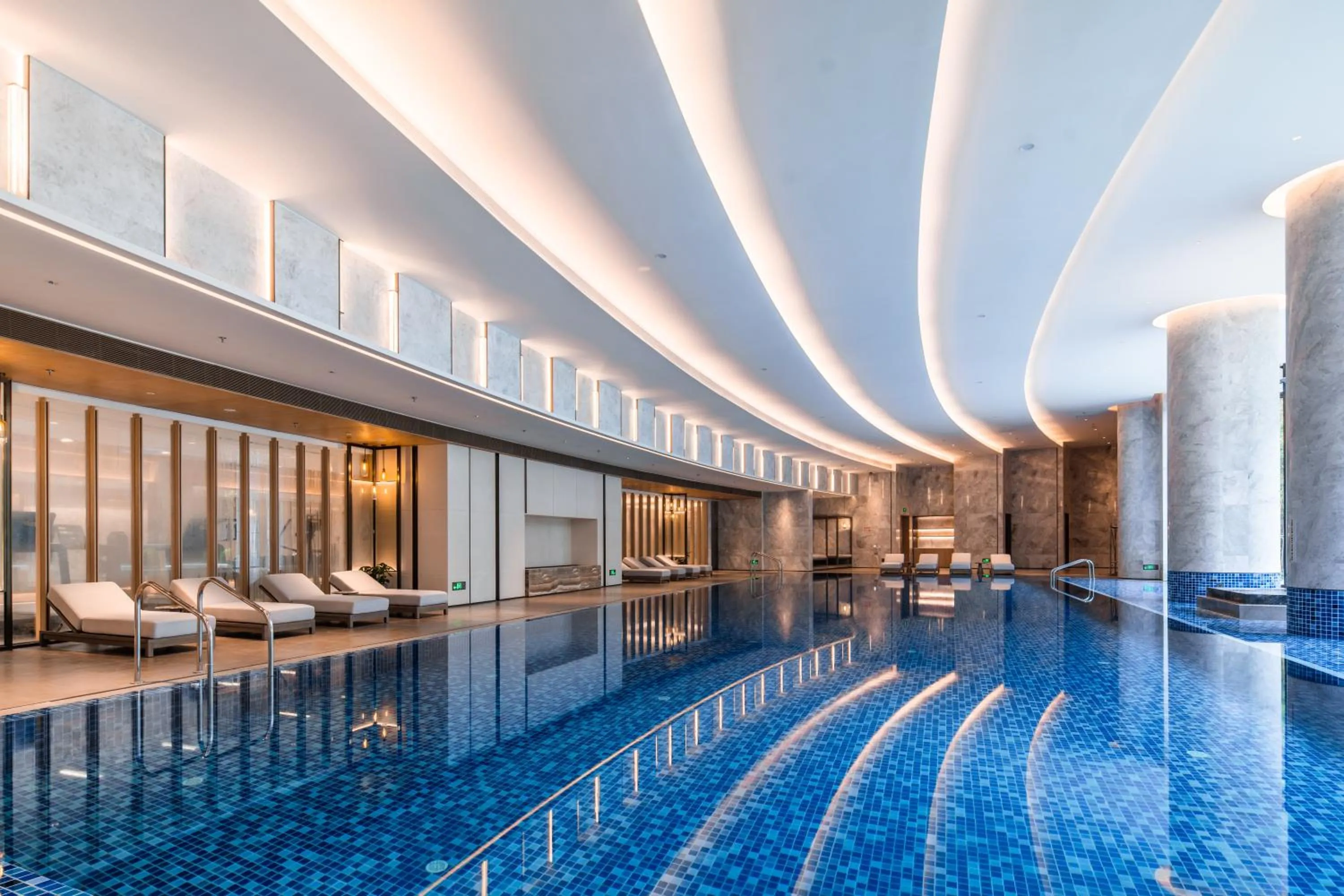 Pool view in Tianfu Joyhub Air Hotel