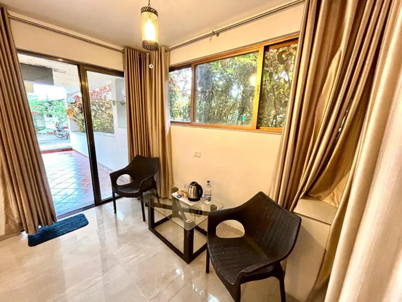Seating area in Honeywood Holiday Homes