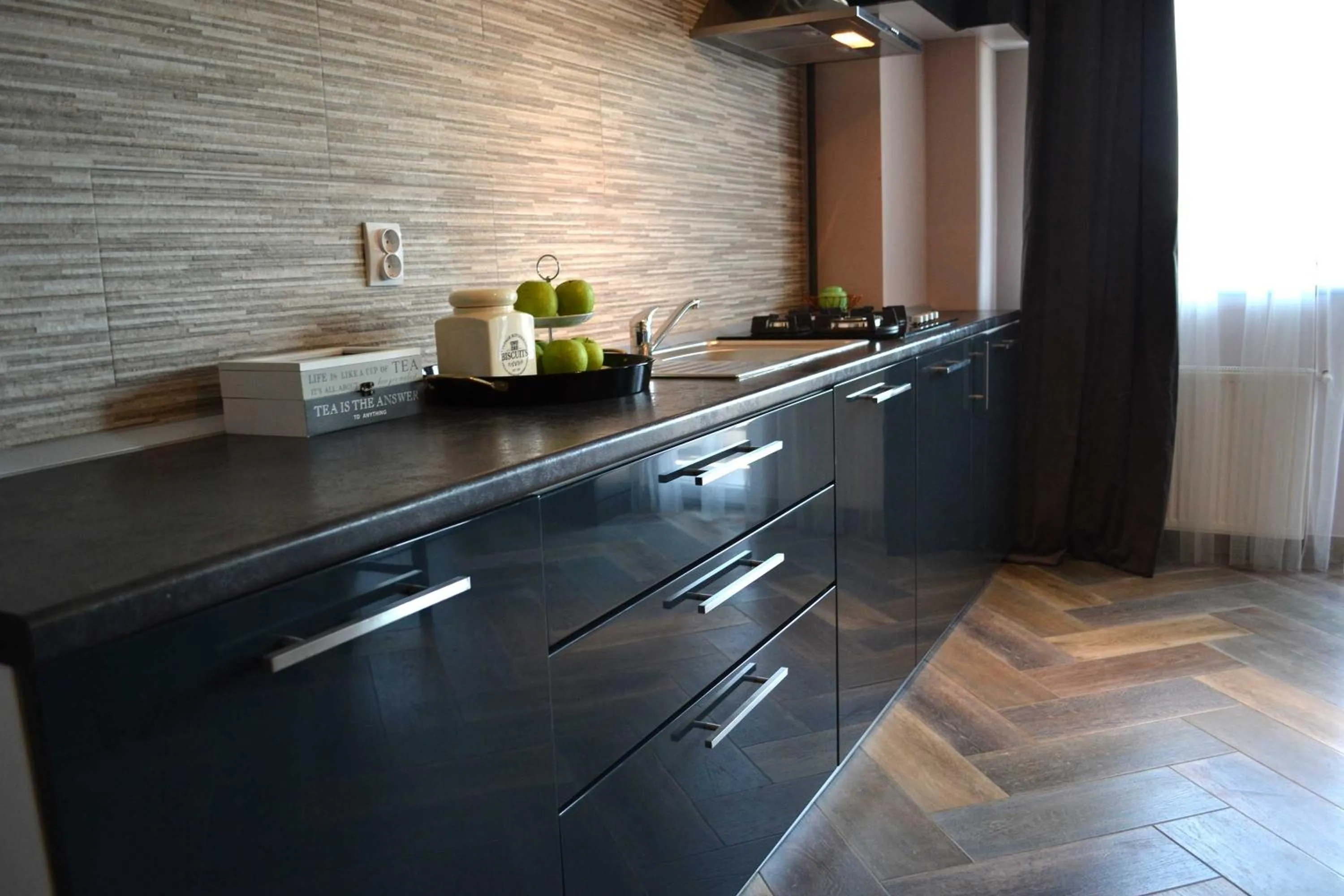 Kitchen or kitchenette in JN Boutique Apartments