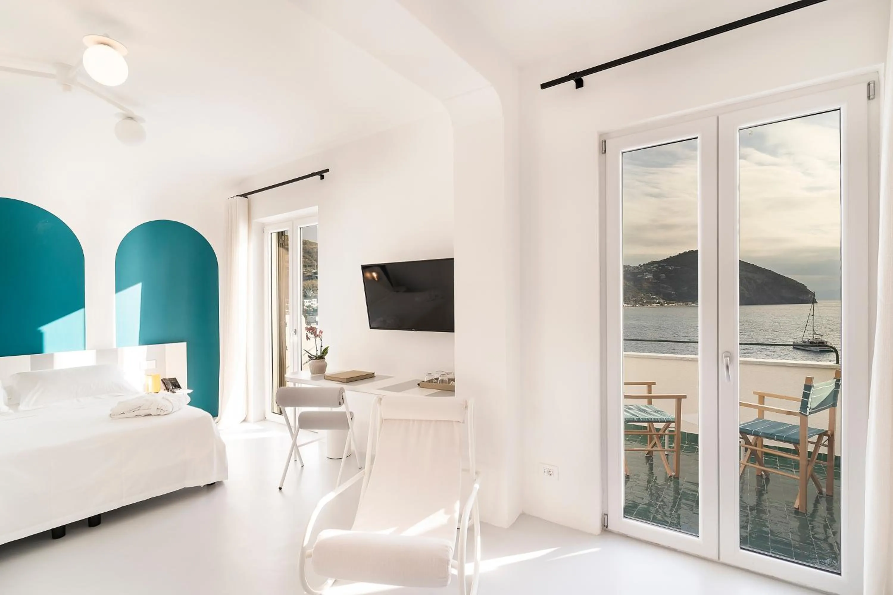 furniture, Bed in Miramare Sea Resort & Spa