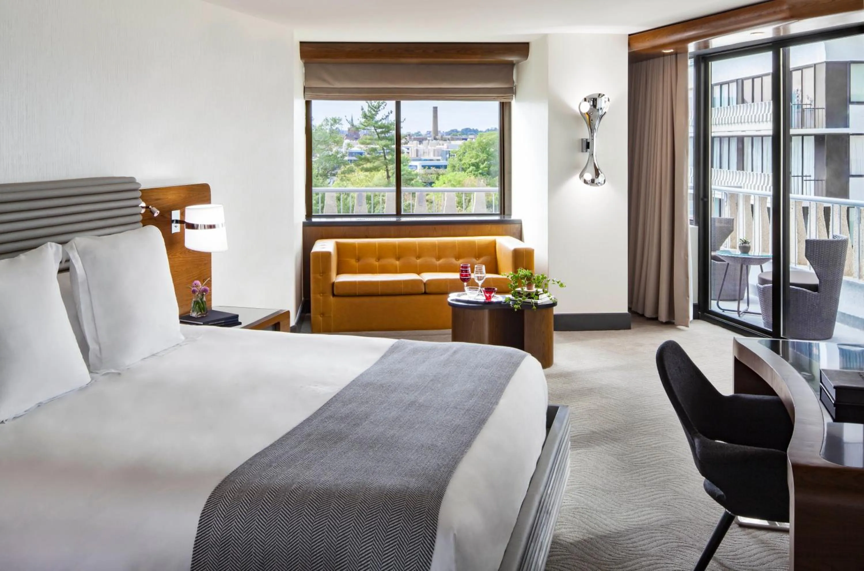 Bed in The Watergate Hotel Georgetown