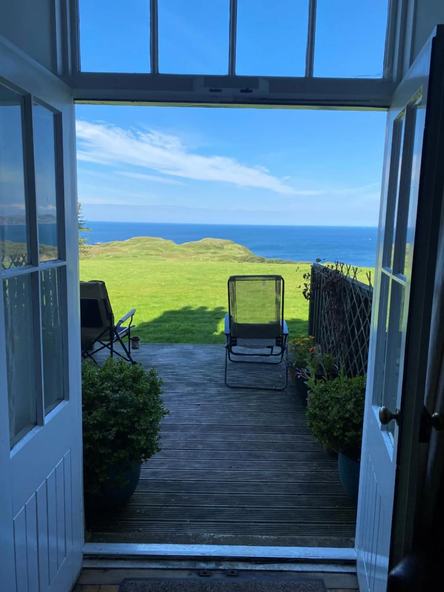 Patio in Glengorm Castle