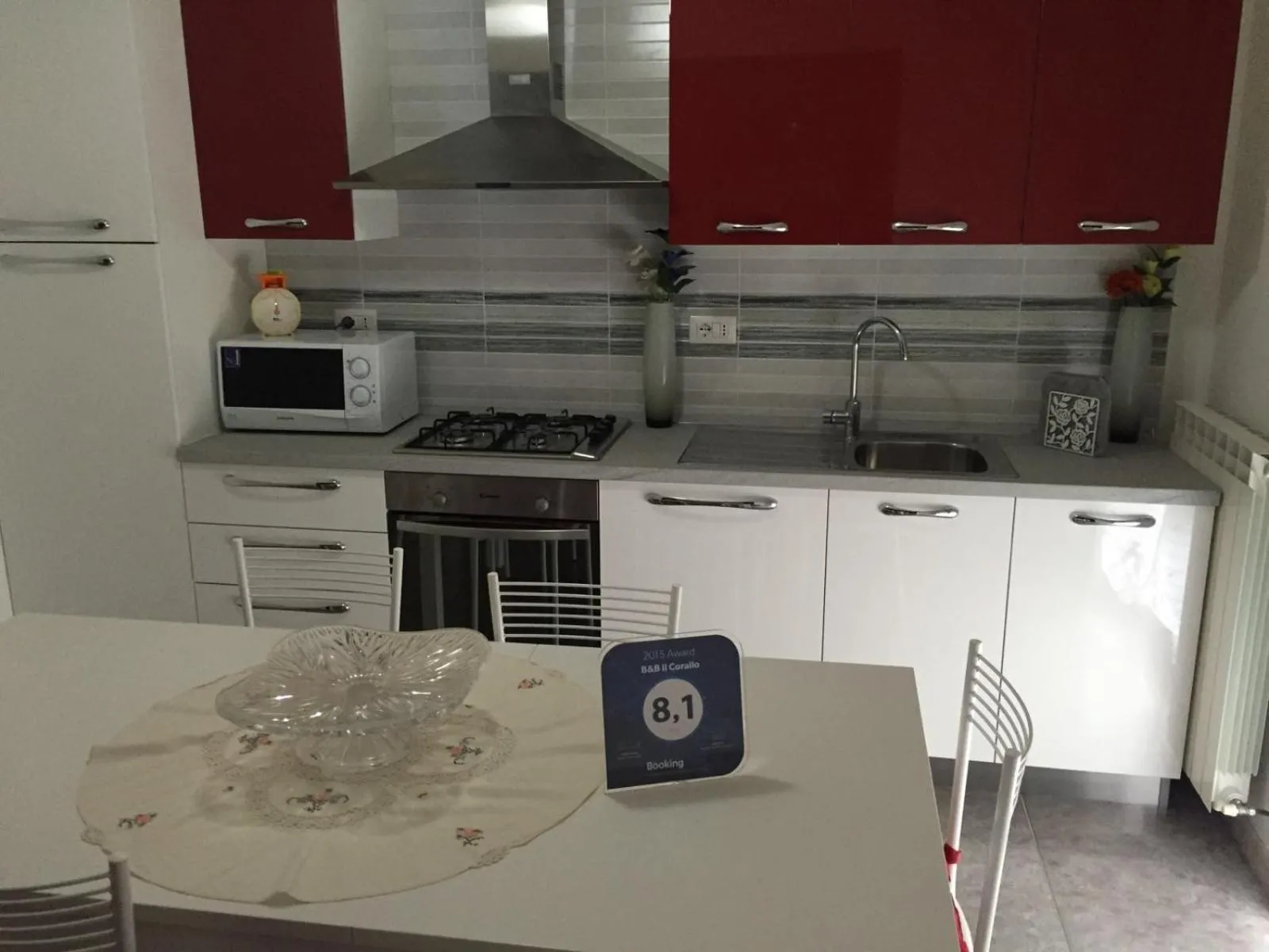 Kitchen or kitchenette in B&B Il Corallo