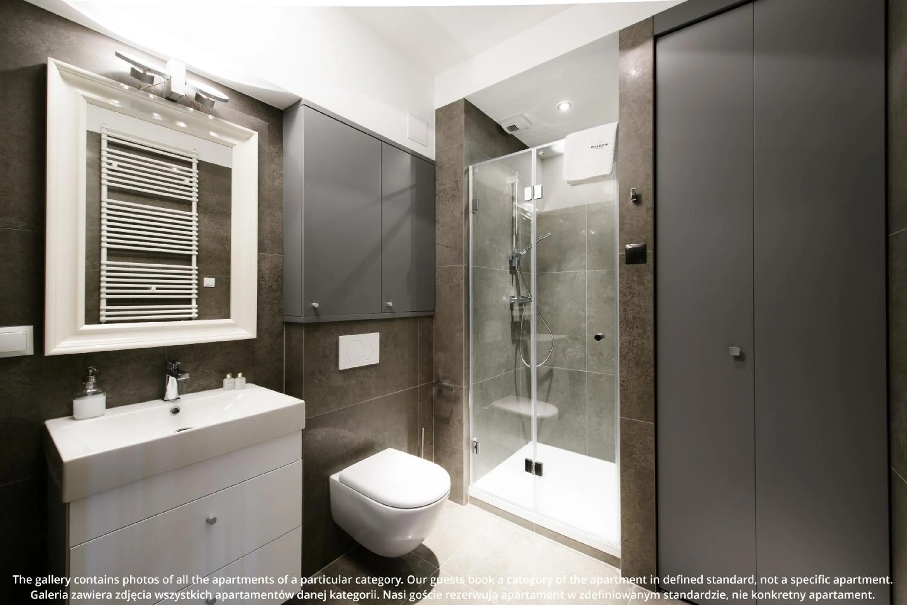 Shower in EXCLUSIVE Aparthotel Kraków Browar Lubicz