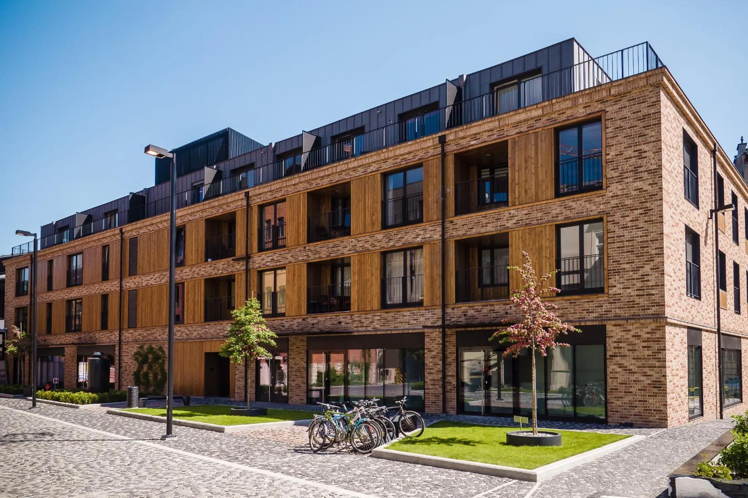 Property building in EXCLUSIVE Aparthotel Kraków Browar Lubicz