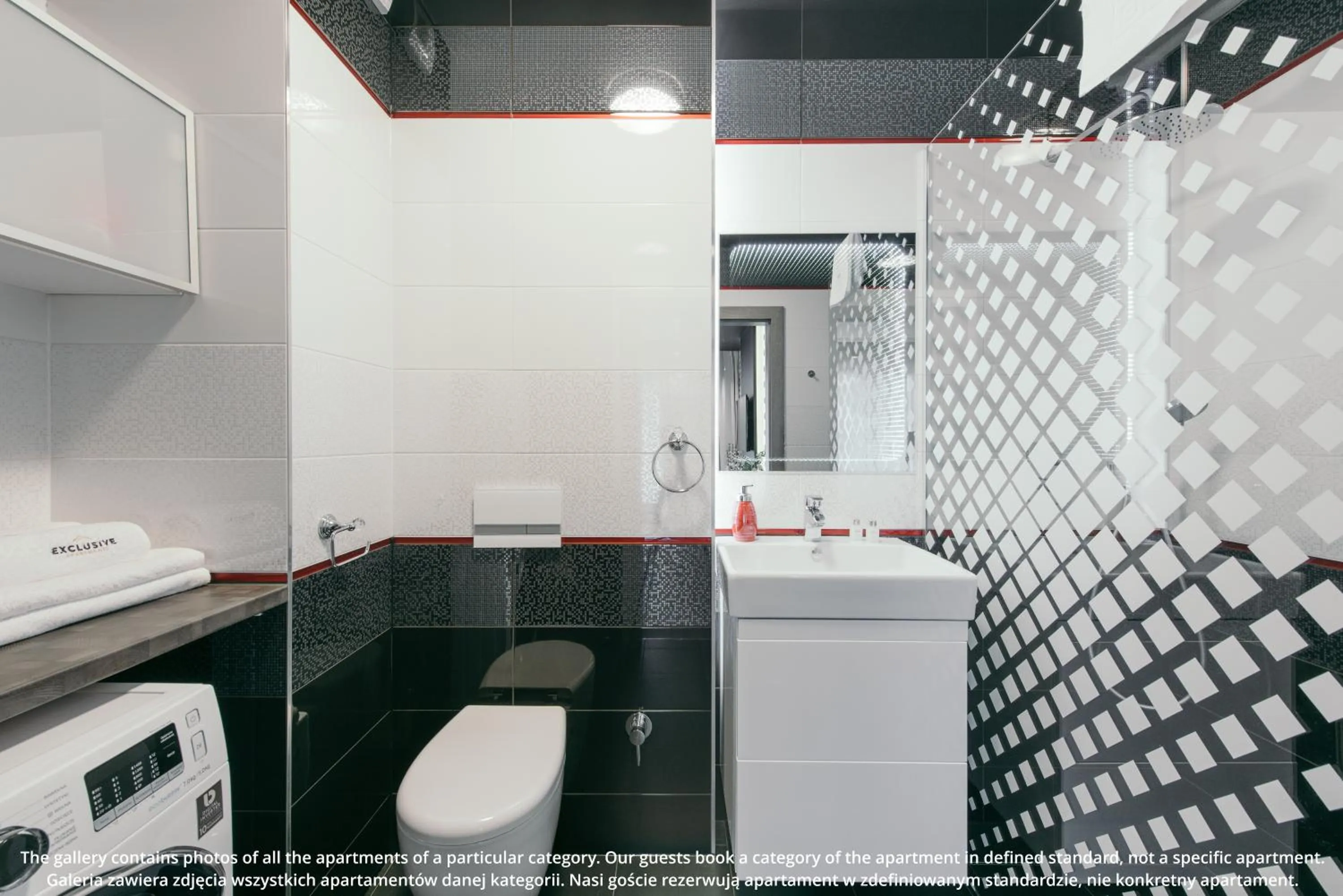 Bathroom in EXCLUSIVE Aparthotel Kraków Browar Lubicz