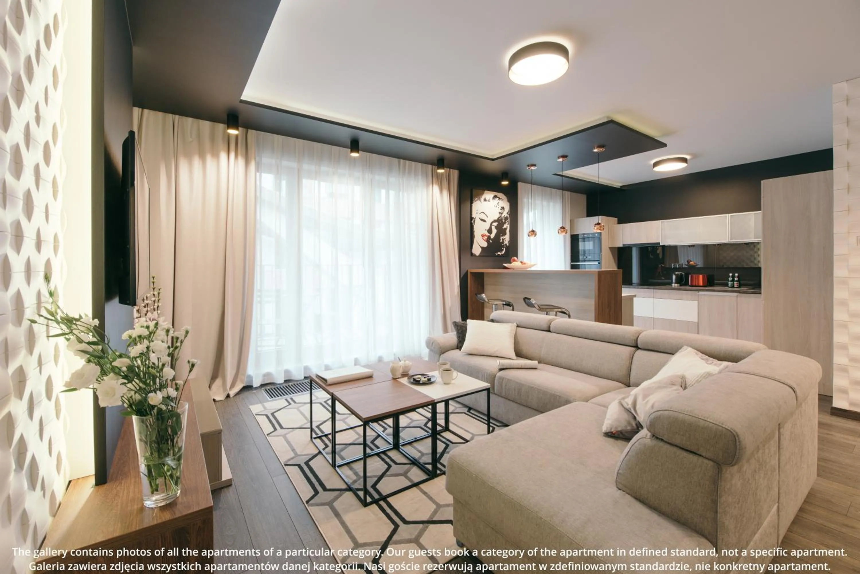 Living room in EXCLUSIVE Aparthotel Kraków Browar Lubicz