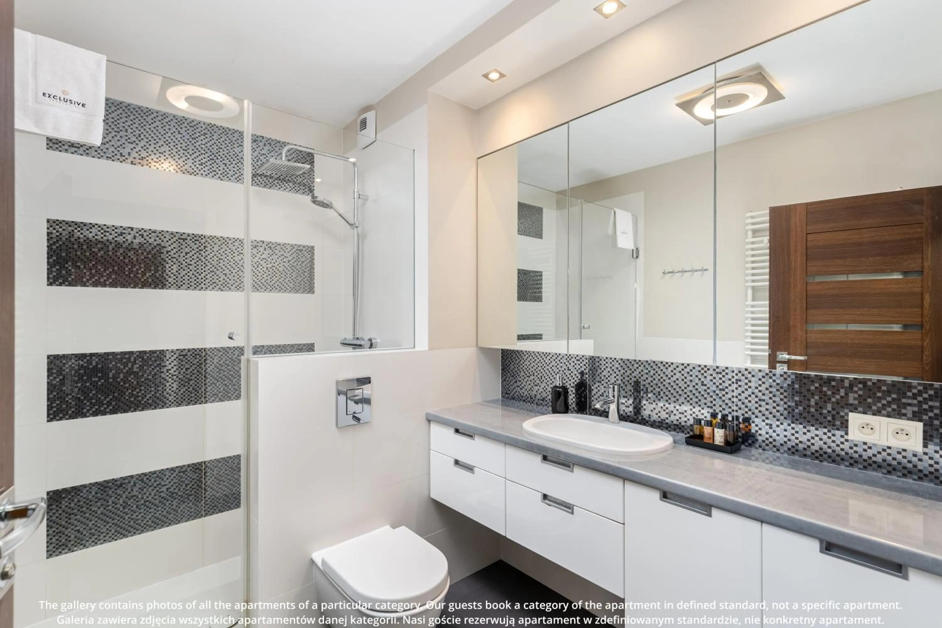 Shower in EXCLUSIVE Aparthotel Kraków Browar Lubicz