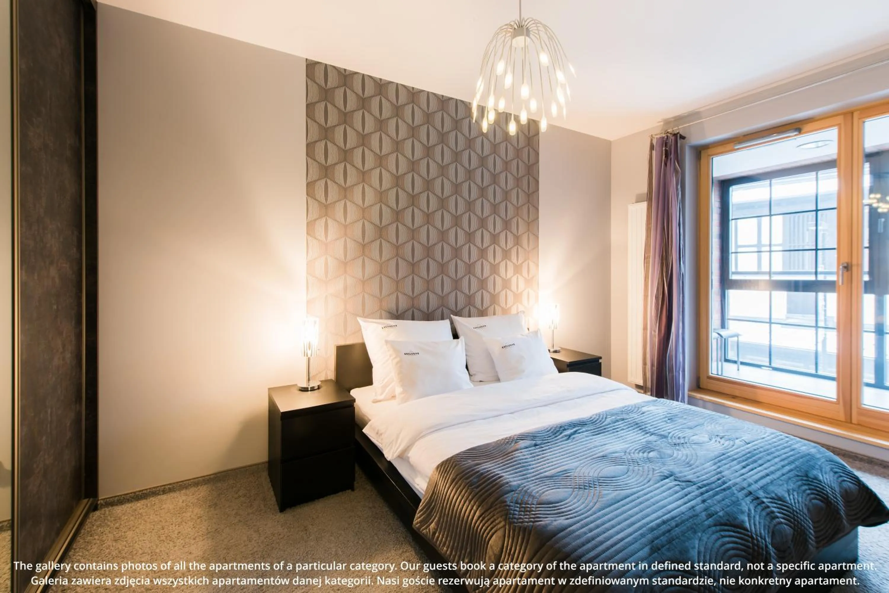 Bed in EXCLUSIVE Aparthotel Kraków Browar Lubicz