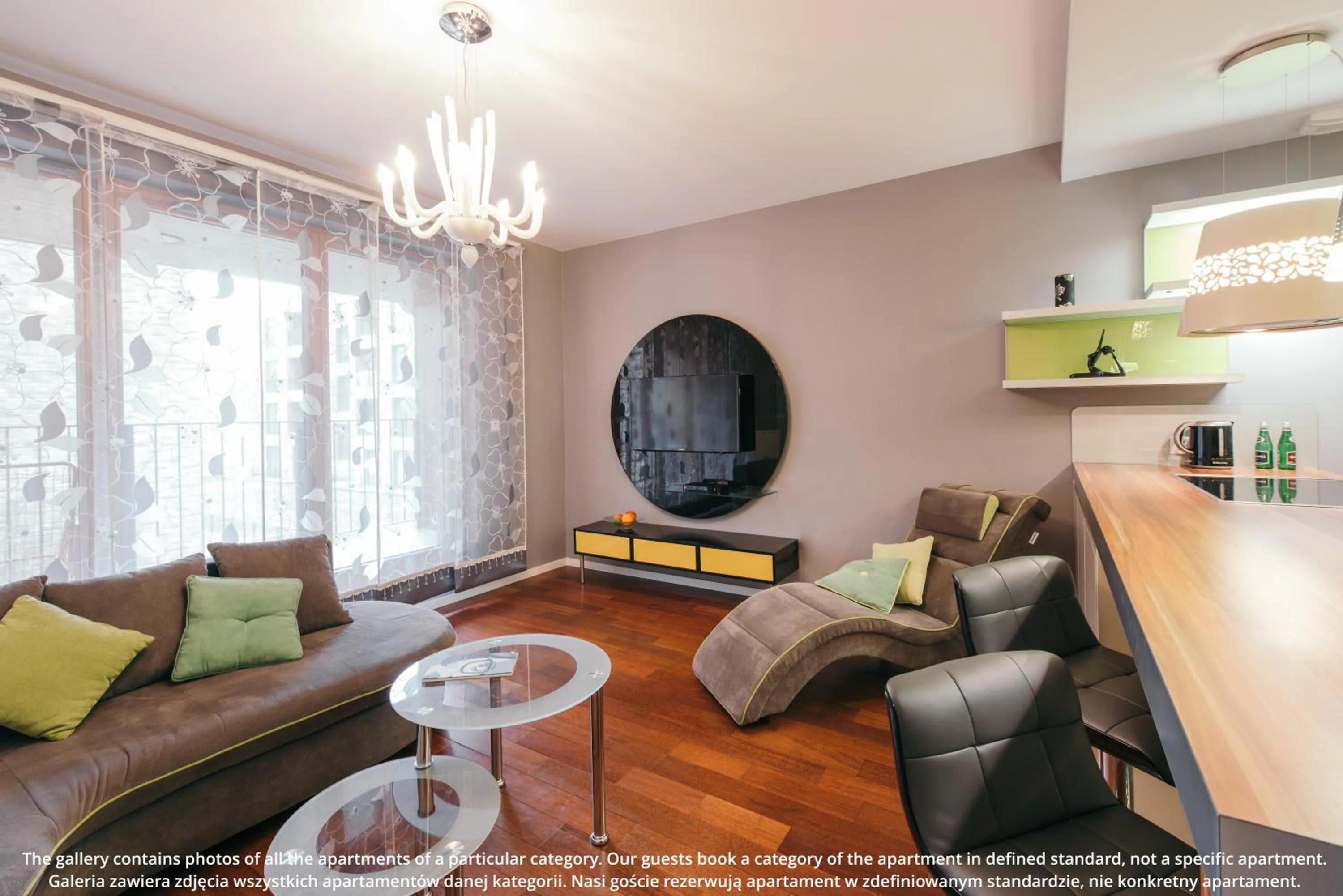 Kitchen or kitchenette in EXCLUSIVE Aparthotel Kraków Browar Lubicz