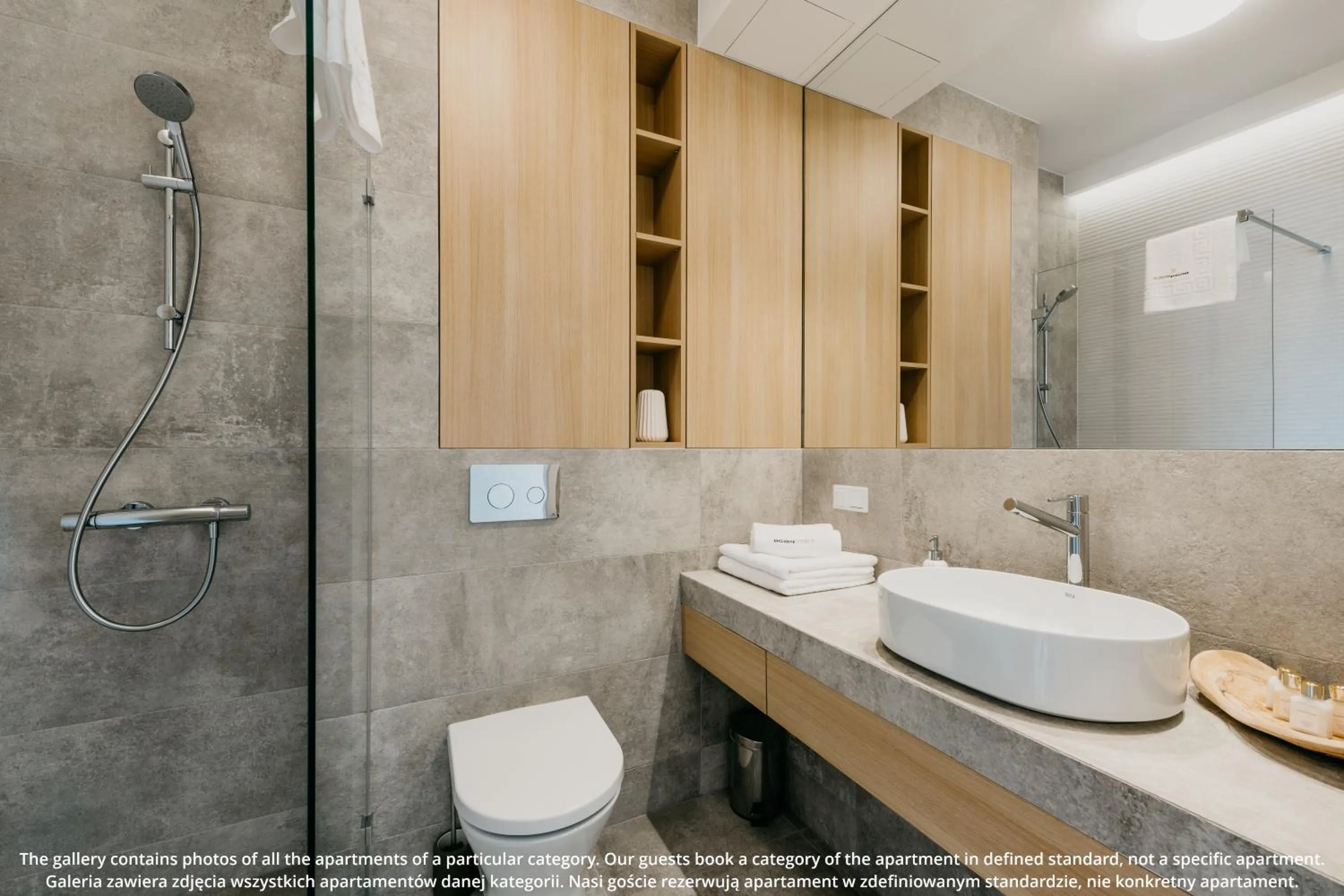 Shower in EXCLUSIVE Aparthotel Kraków Browar Lubicz