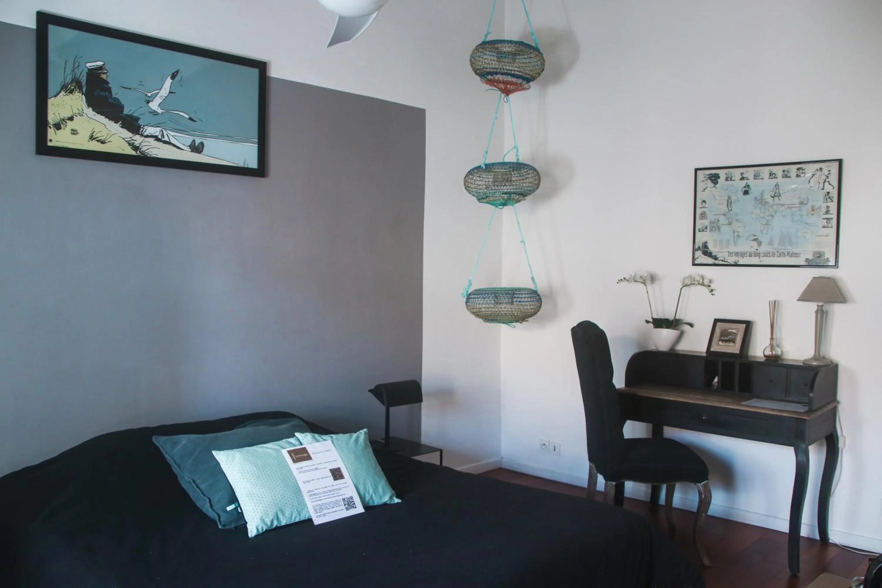 Bed in La Paillère chambres d hôtes