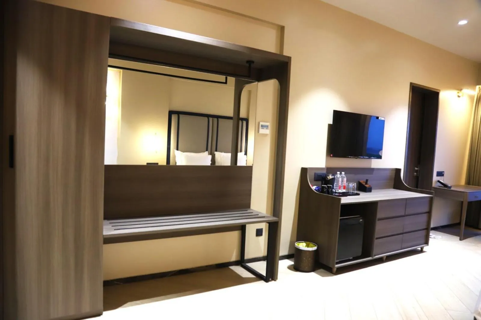 TV and multimedia, Bed in Mastiff Select Riveria Resort, Igatpuri Road, Nashik