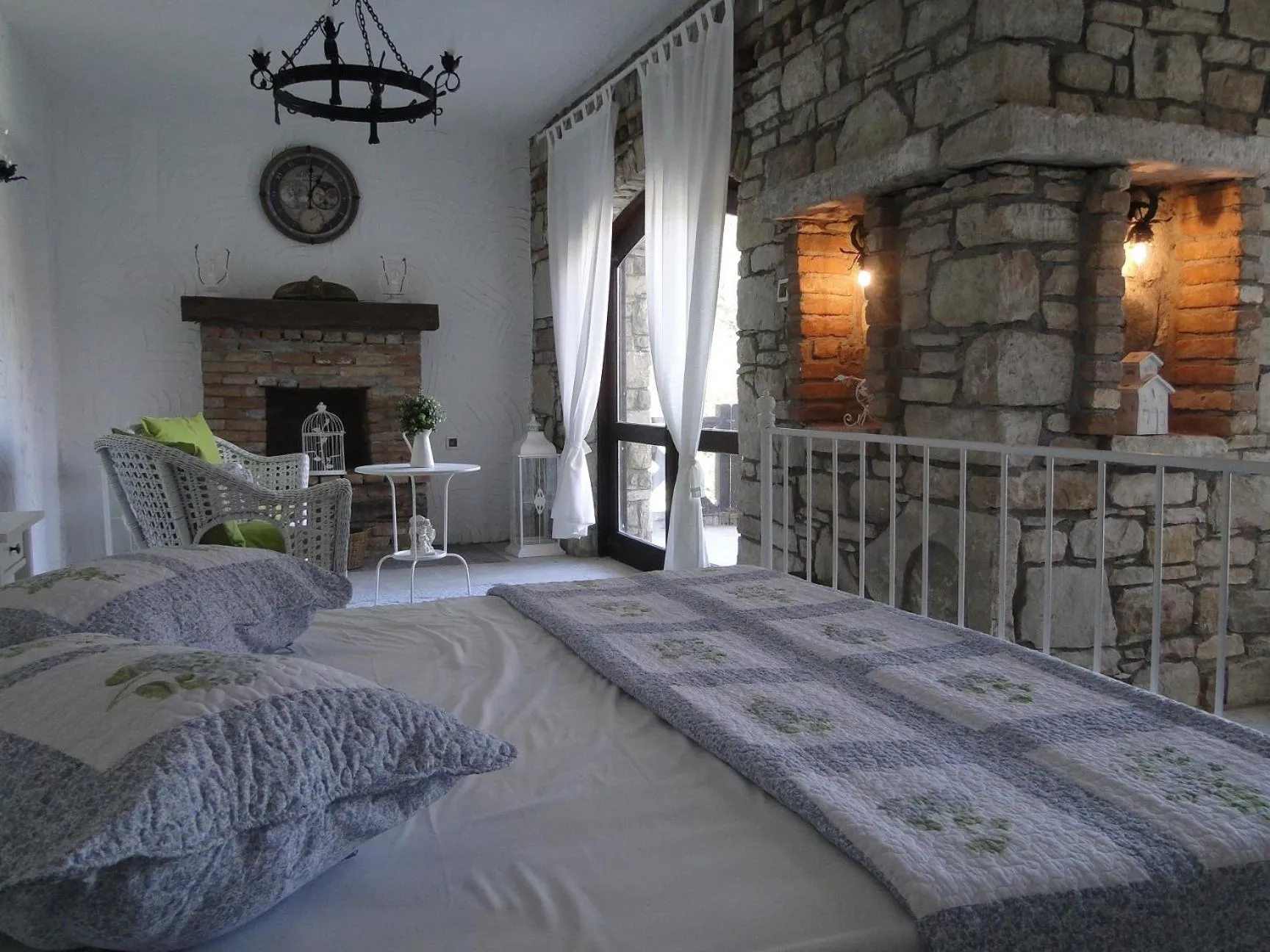 Bed in The Stone Castle Boutique Hotel