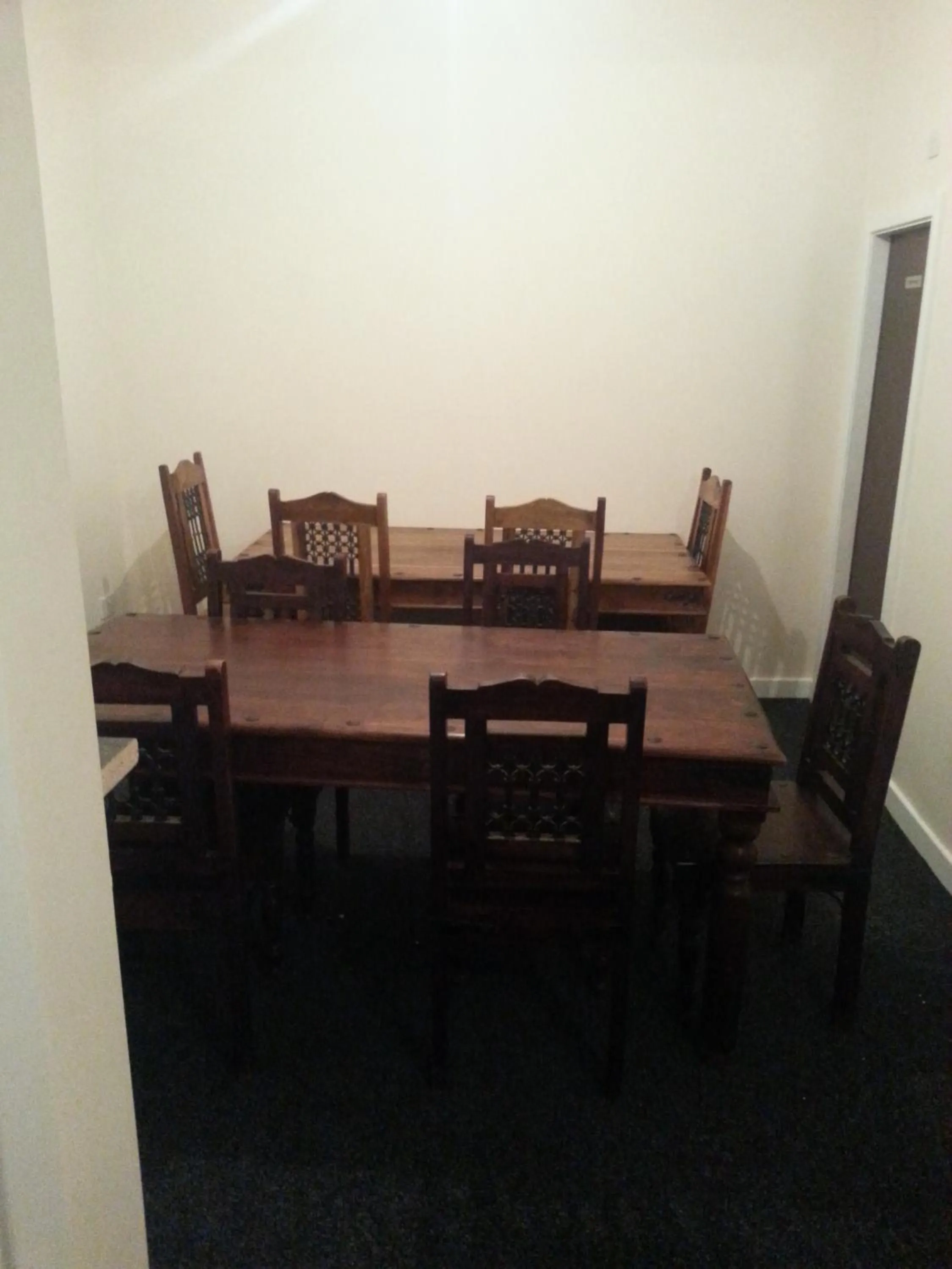 Dining area in Budget Hostel