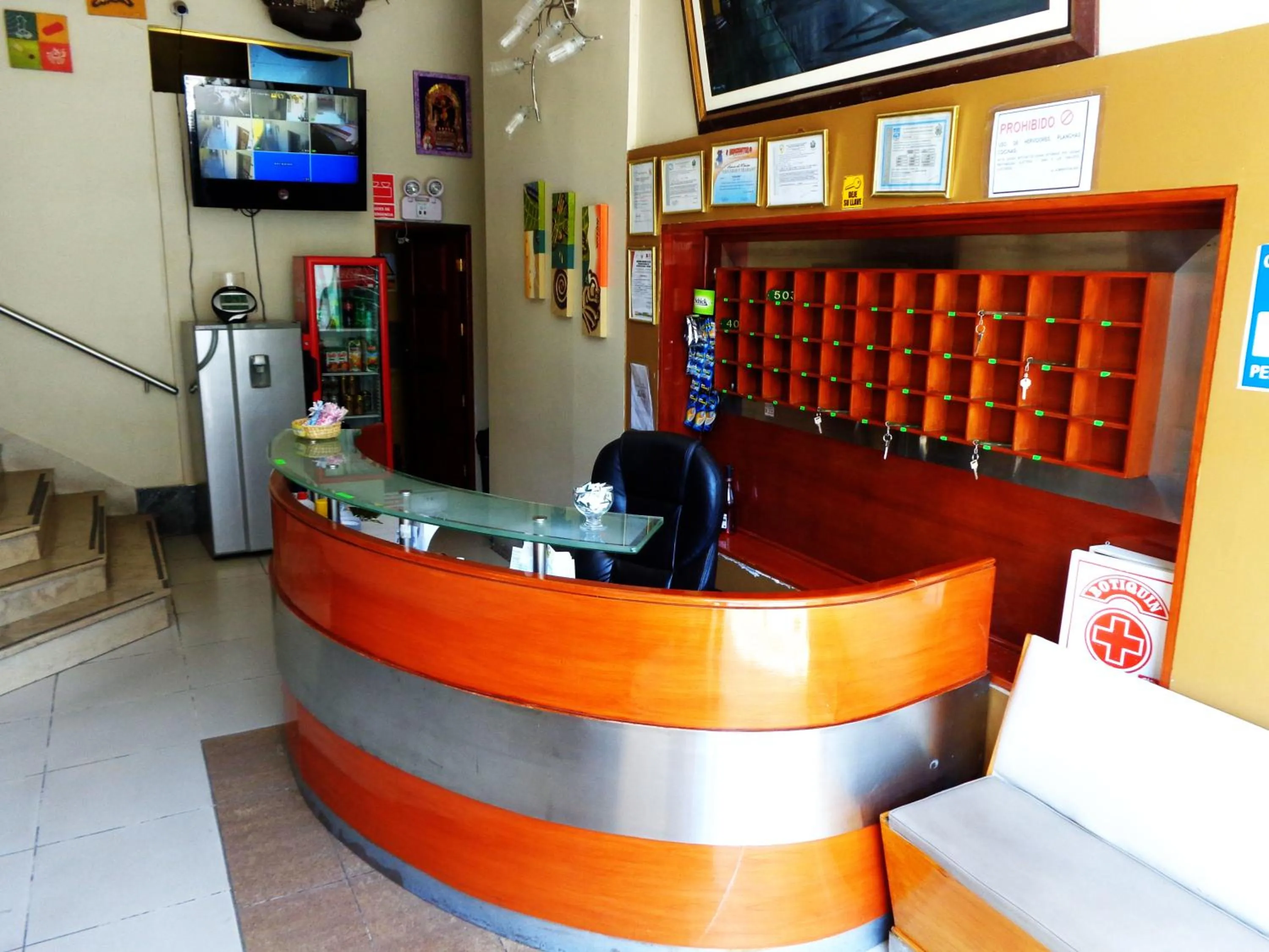 Lobby or reception in Hotel Colon Plaza