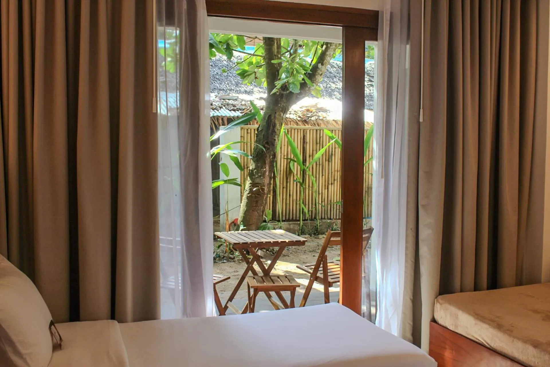 View (from property/room), Bed in The Henry Resort Siargao at Kermit