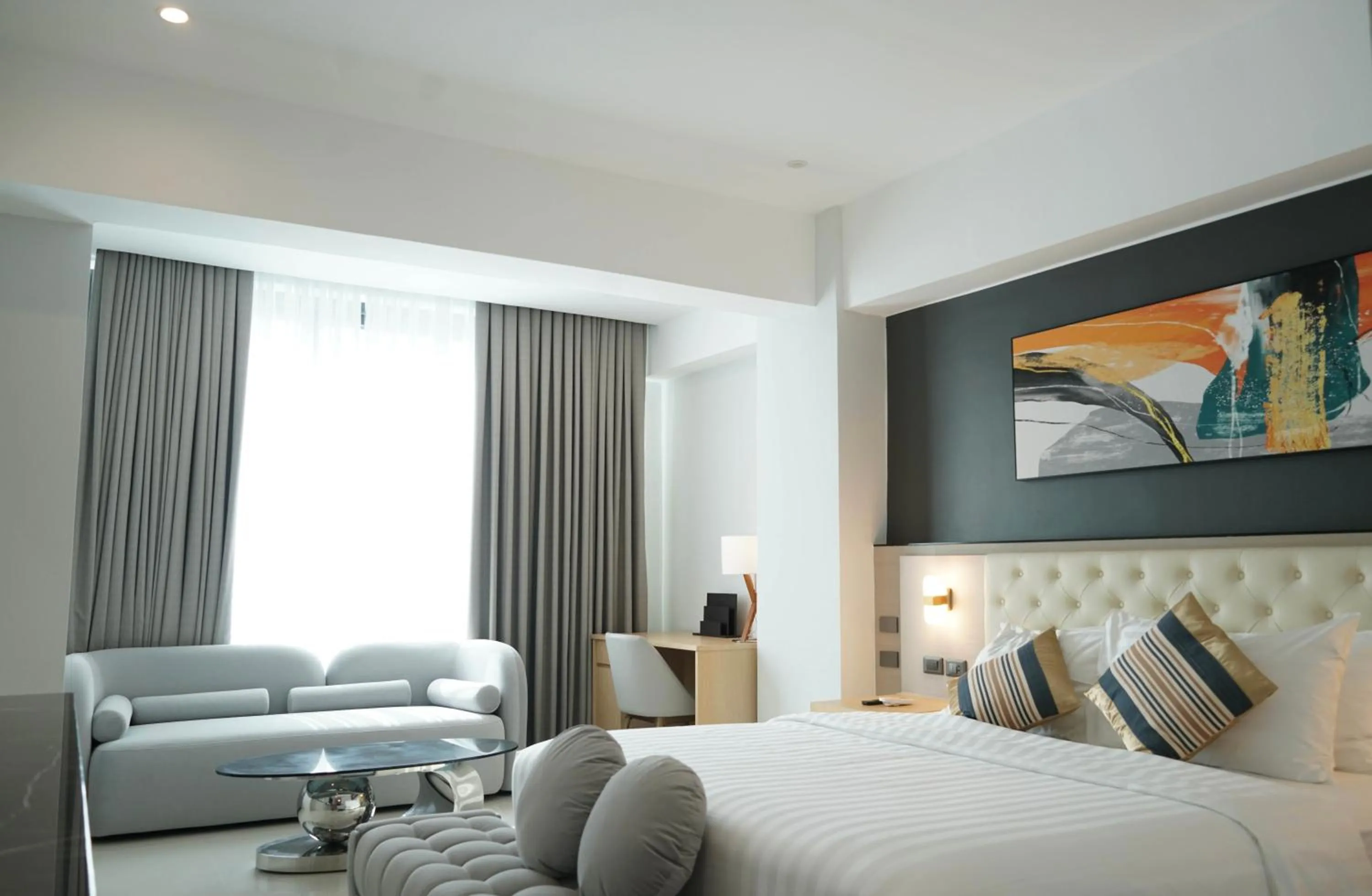 TV and multimedia, Bed in Amarah Hotel