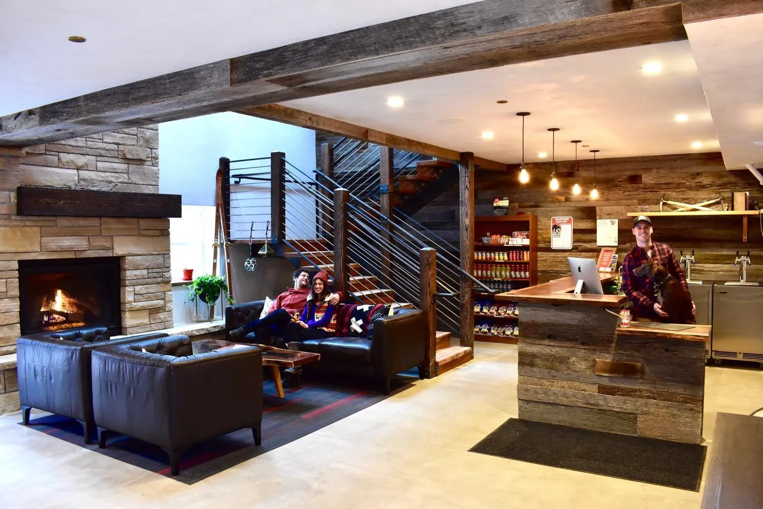 Lobby or reception in A-Lodge Boulder
