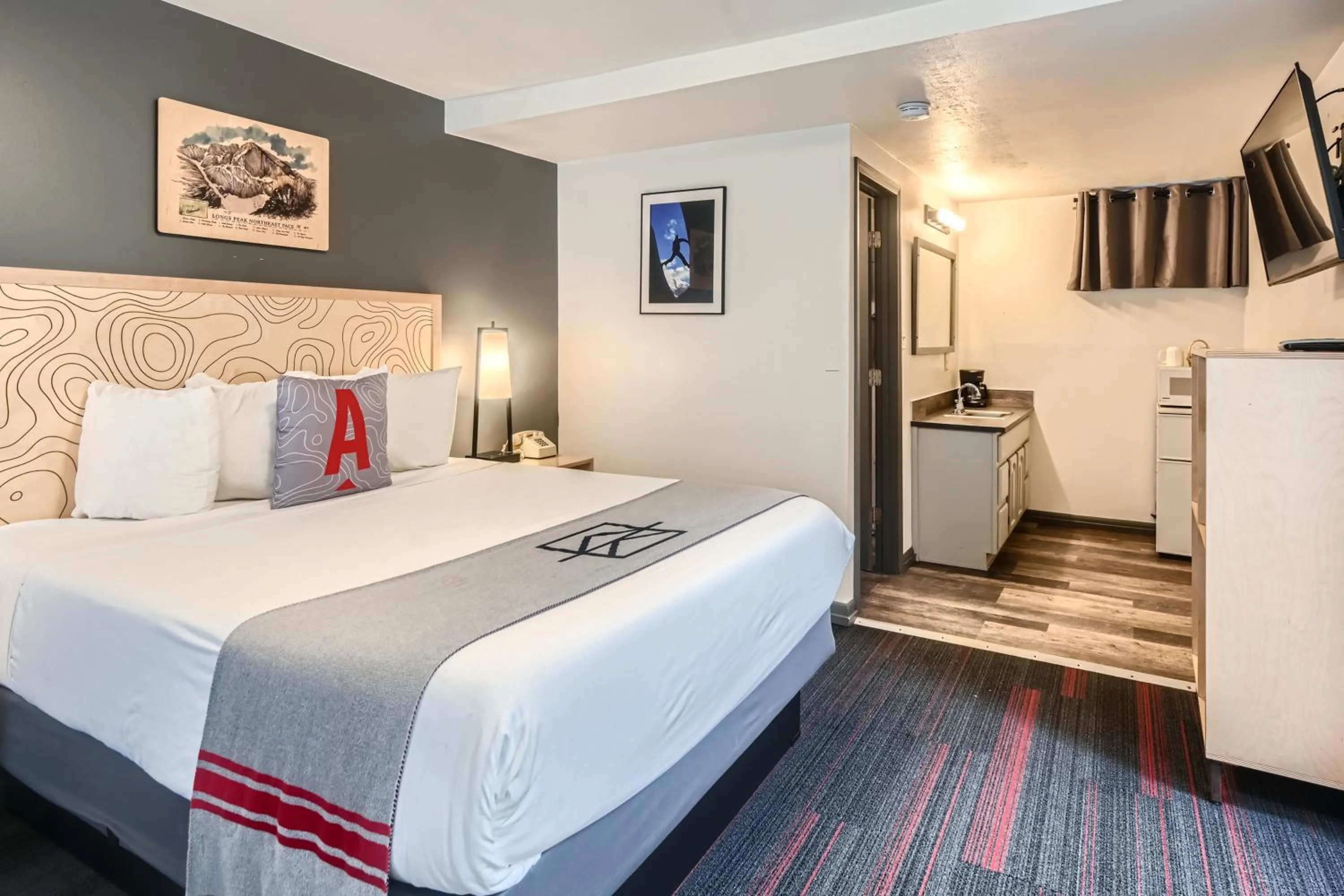 Bedroom, Bed in A-Lodge Boulder