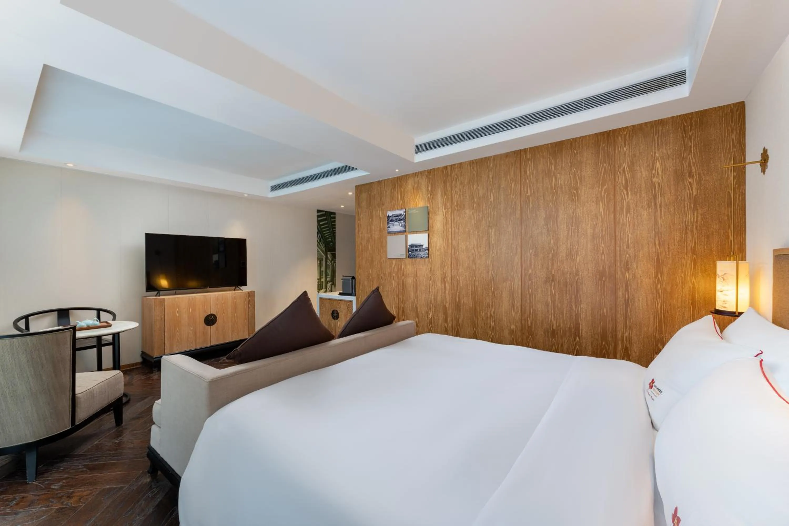 Bed in 广州岭南五号酒店 LN Hotel Five