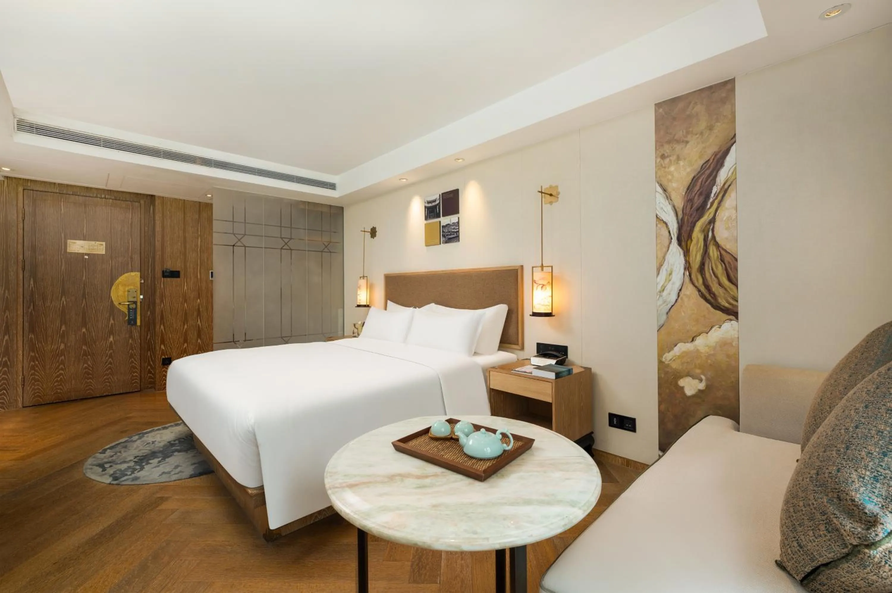 Bed in 广州岭南五号酒店 LN Hotel Five