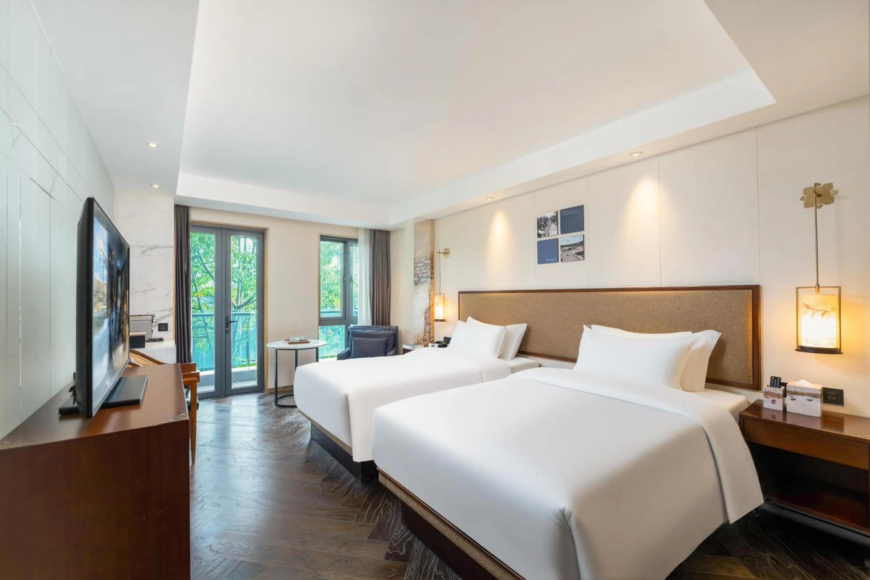 Bed in 广州岭南五号酒店 LN Hotel Five