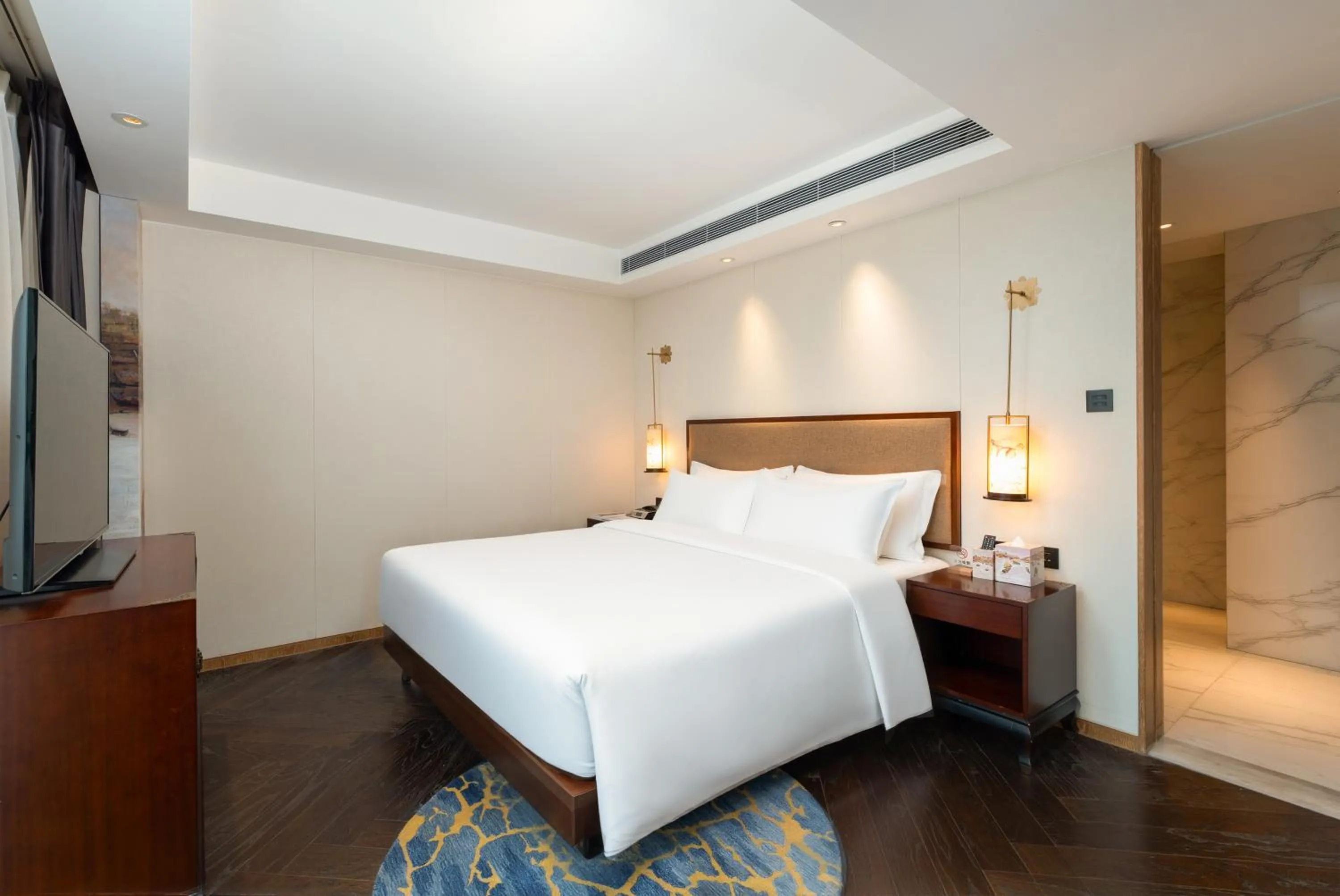 Bed in 广州岭南五号酒店 LN Hotel Five