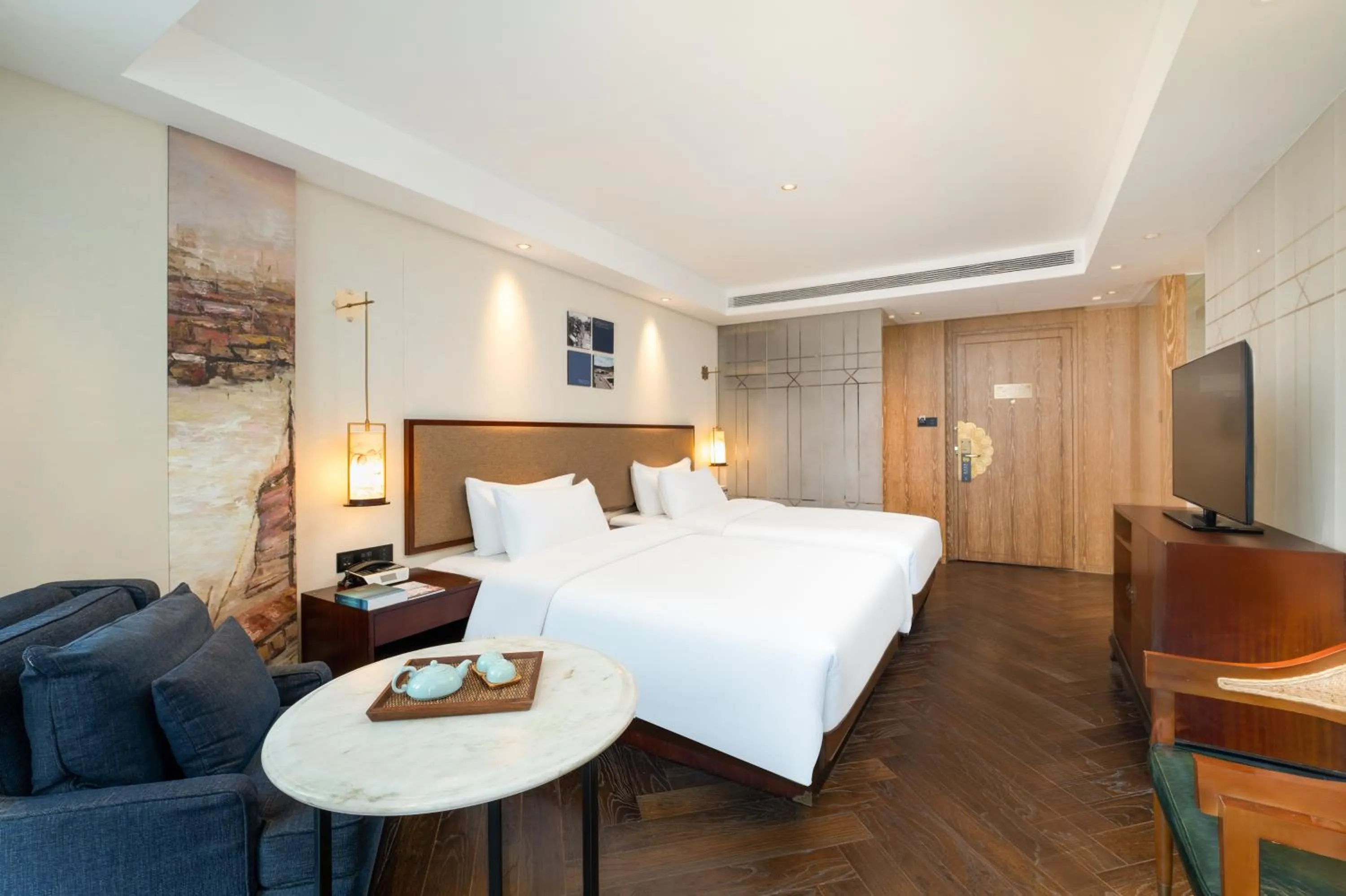 Bed in 广州岭南五号酒店 LN Hotel Five