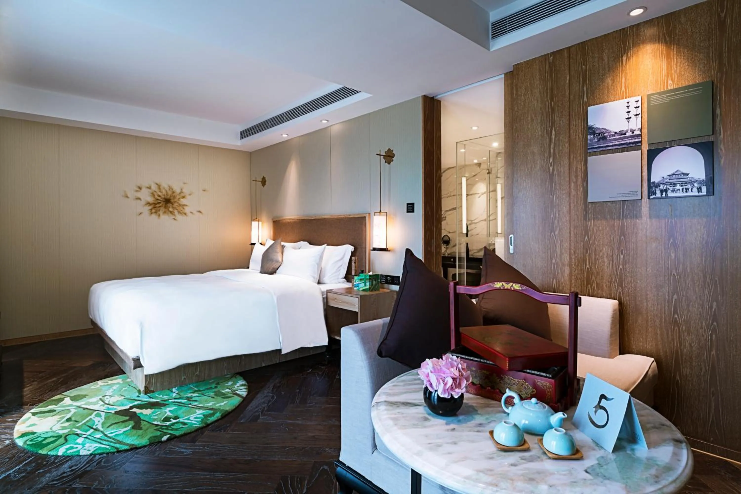 Bed in 广州岭南五号酒店 LN Hotel Five