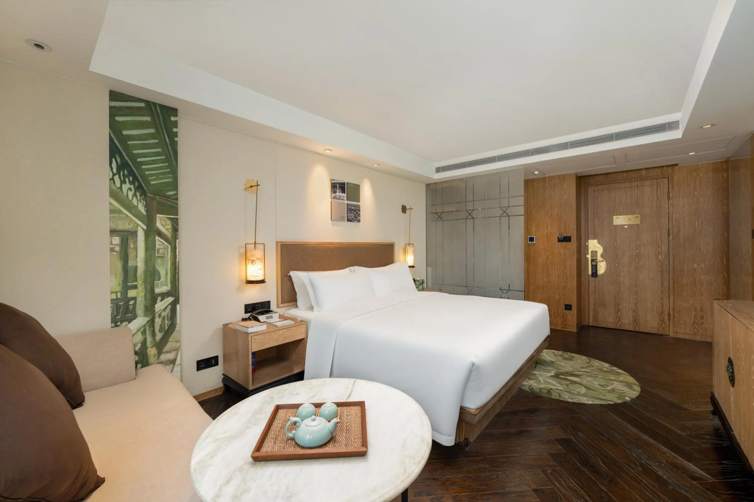 Bed in 广州岭南五号酒店 LN Hotel Five