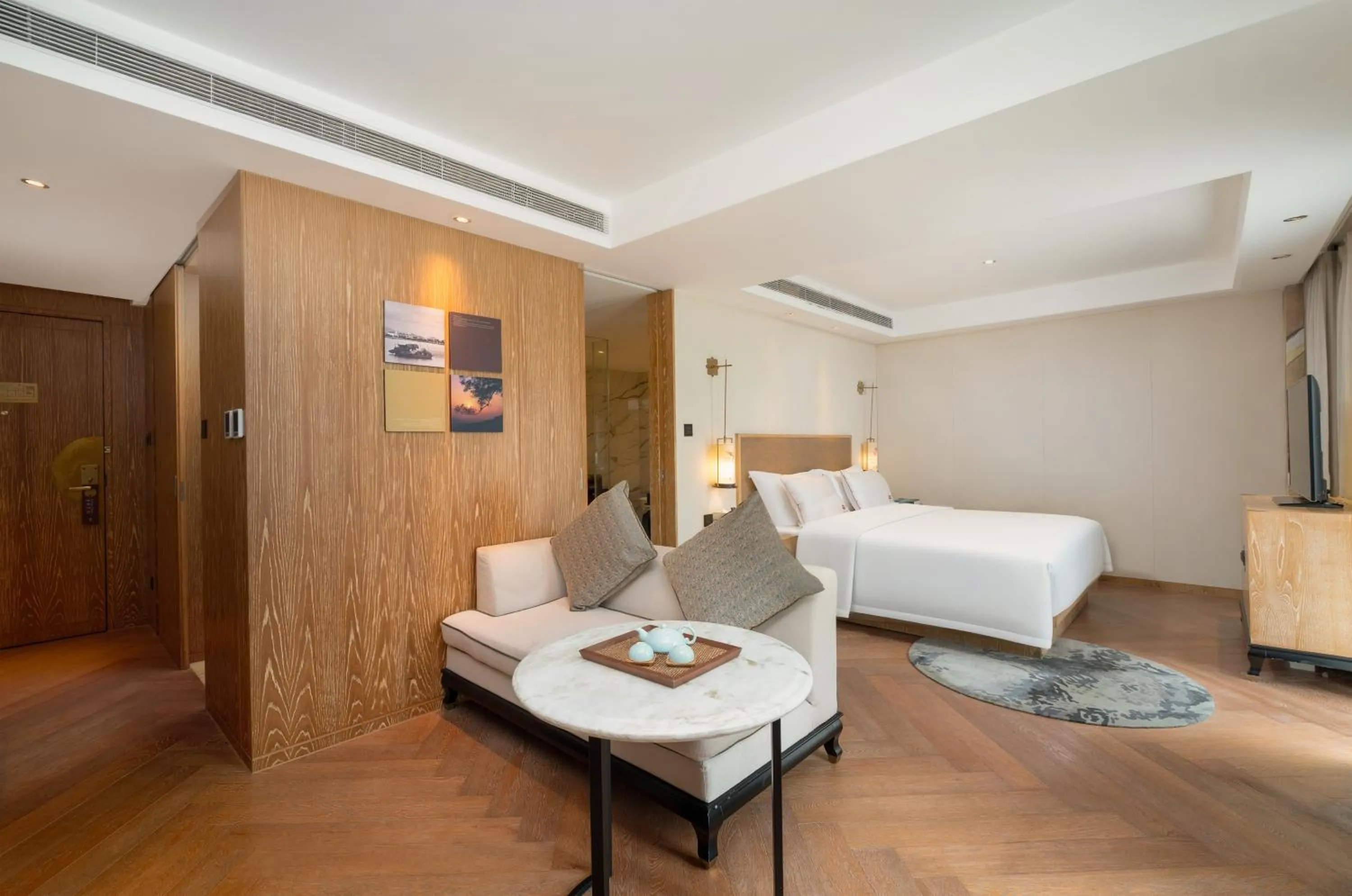 Bed in 广州岭南五号酒店 LN Hotel Five